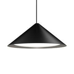 Keglen 650 LED Lámpara Colgante Negro - Louis Poulsen