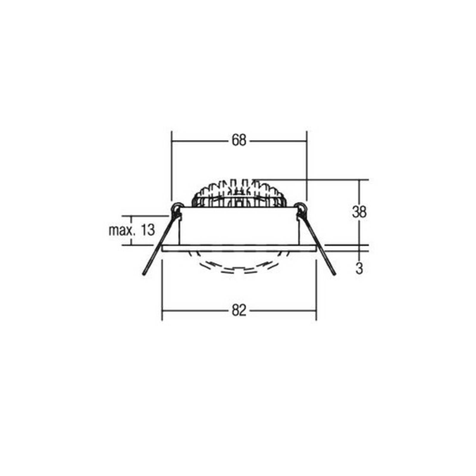 BRUMBERG spot encastrable LED 38° rond crème 2700K