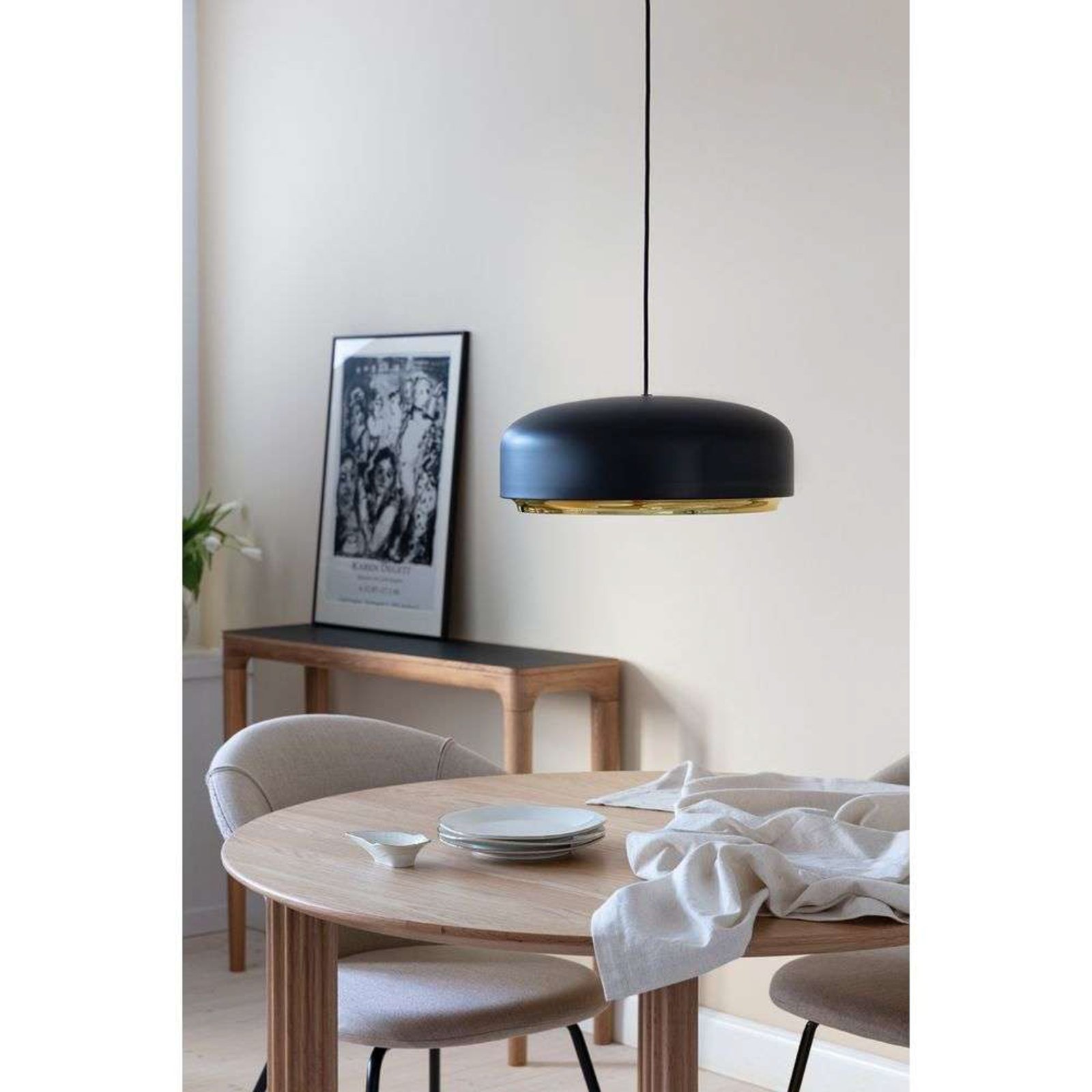 Hazel Pendant Medium Black - UMAGE