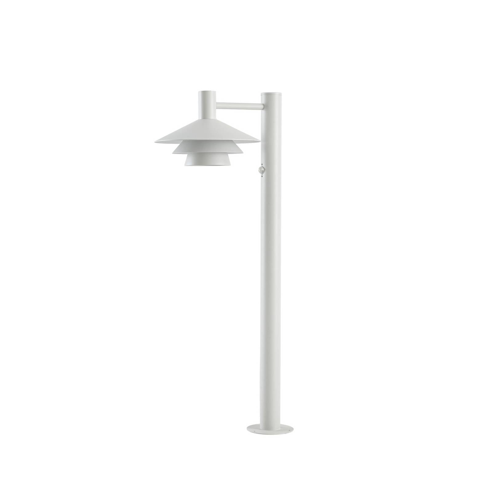 Lucande LED-Wegeleuchte Montaro, 100 cm, weiß, Sensor
