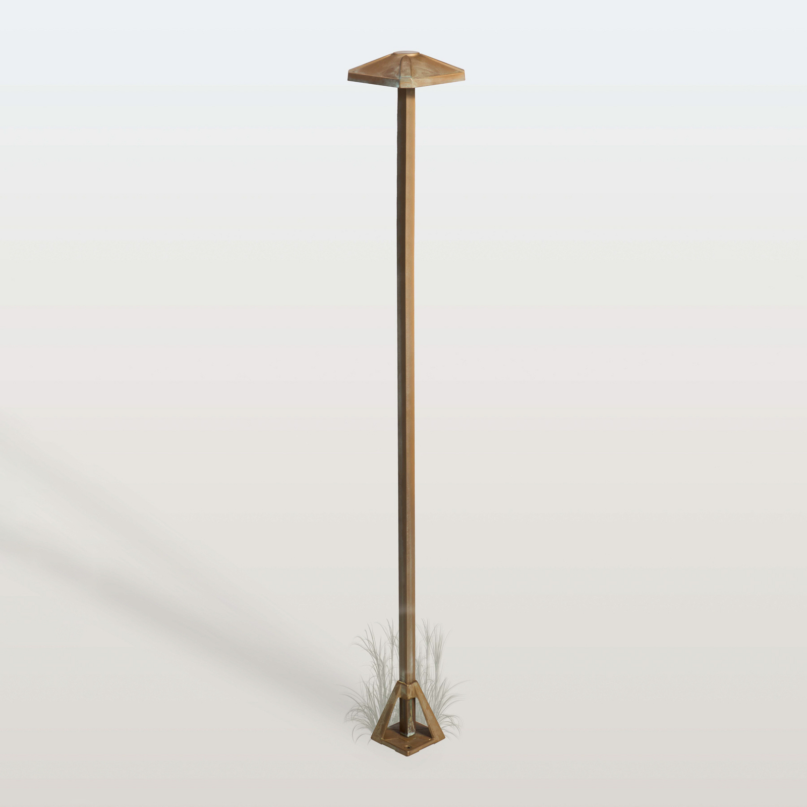 Aura Frame LED ösvény világítás, magasság 100 cm, antik sárgaréz, IP65