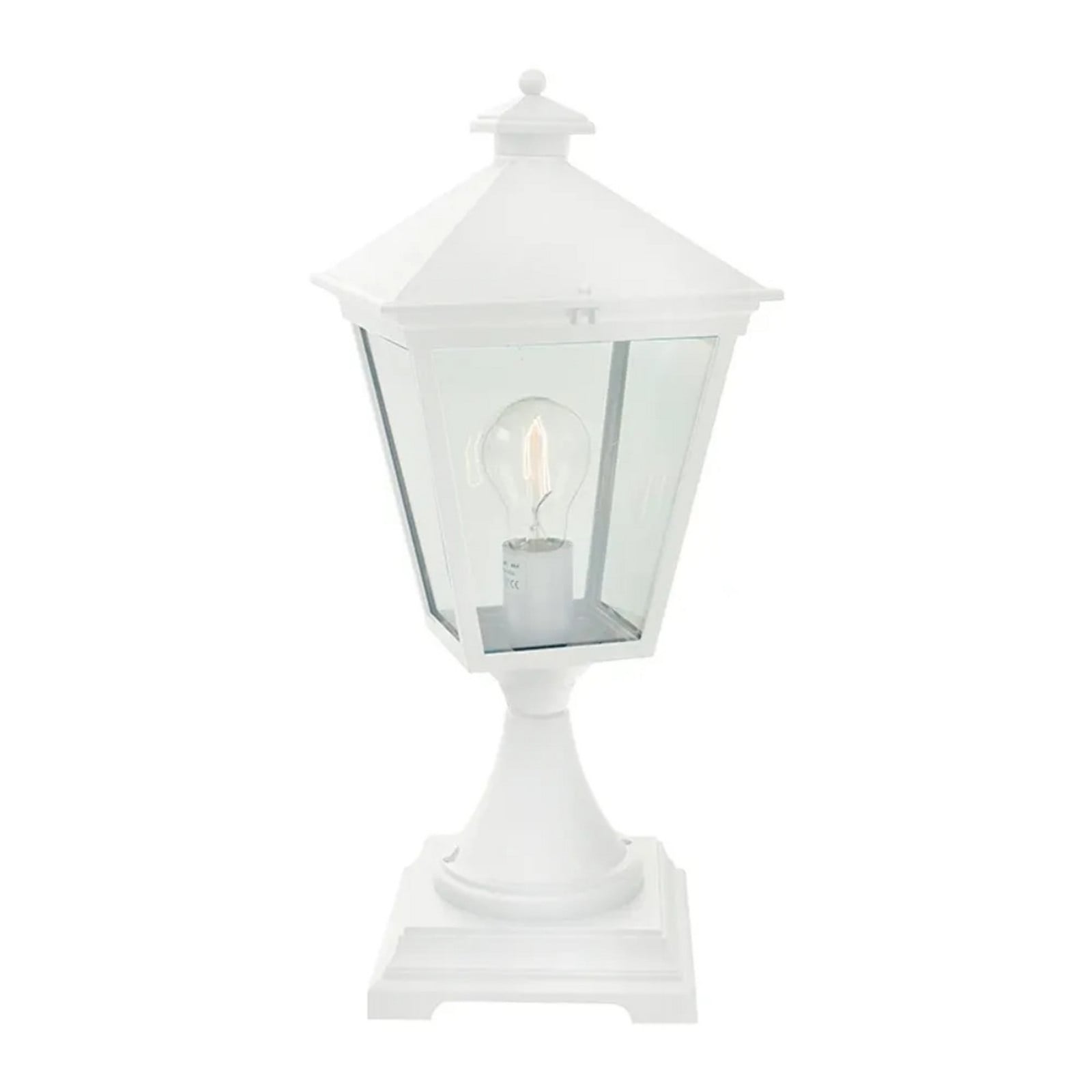 London havelampe, 47 cm, hvid, betonfod Norlys - Terrasse - Aluminium