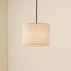 Lindby Hängeleuchte Soula, Ø 26 cm, beige, Kunststoff, E27