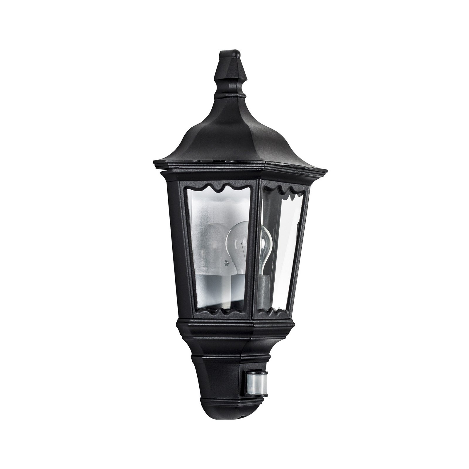 Praktyczny kinkiet zewnętrzny Ancona, czarny