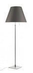 Costanza Floor Lamp Aluminium with Concrete Grey - Luceplan