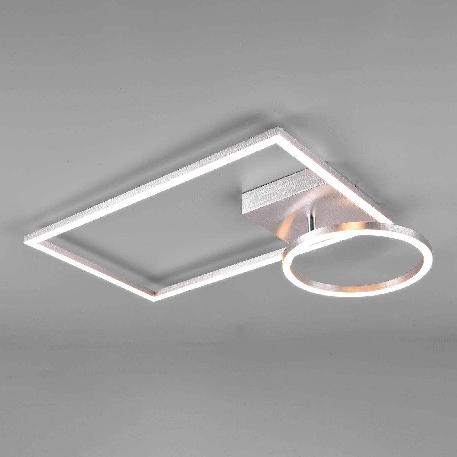 Plafonnier LED Verso dimmable, 3 000 K, alu