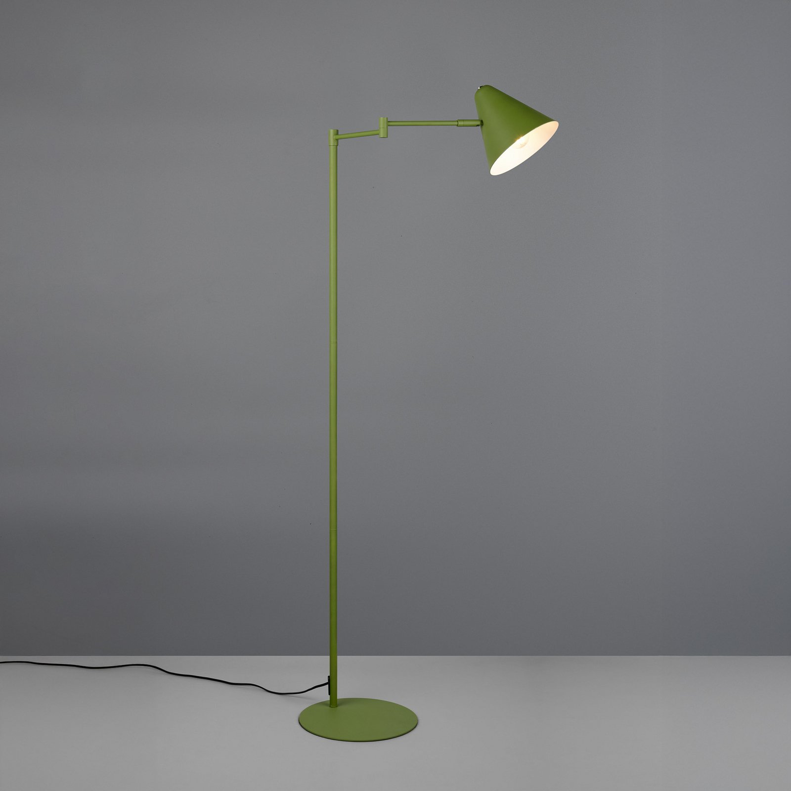 Vloerlamp Cosima, groen, hoogte 126 cm, metaal Vloerlamp Cosima, groen, hoogte 126 cm, metaal