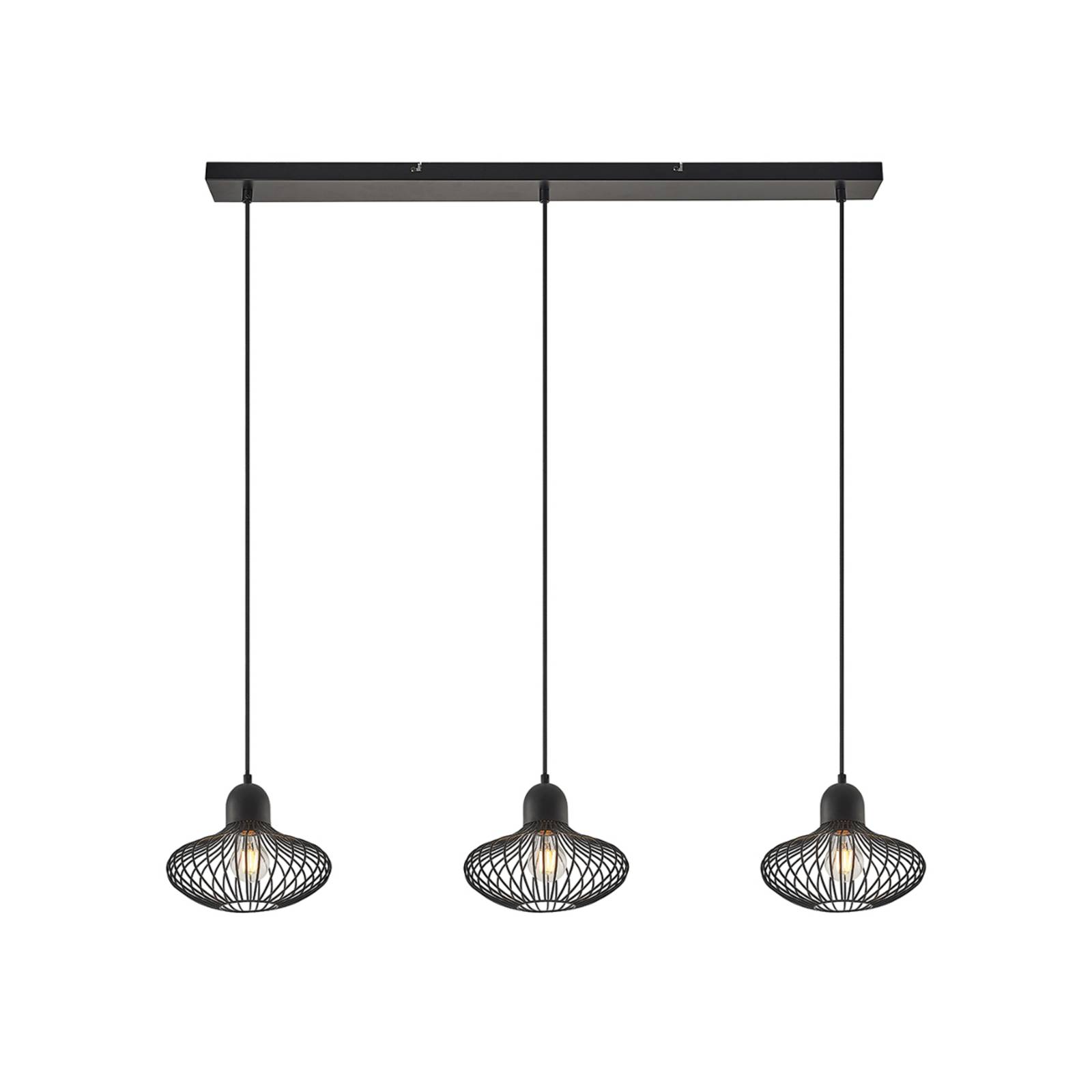 Lindby Lámpara colgante - Lámpara colgante - Salón / Comedor - negro mate - Metal