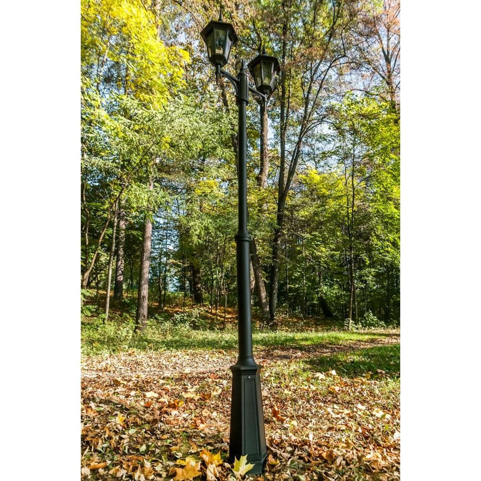 Rimini/Milano 2 Outdoor Park Lamp w/Anchoring Support Black - Norlys