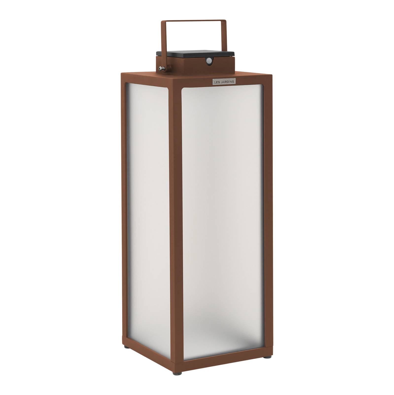 Lanterne solaire LED Tradition corten haut 65 cm