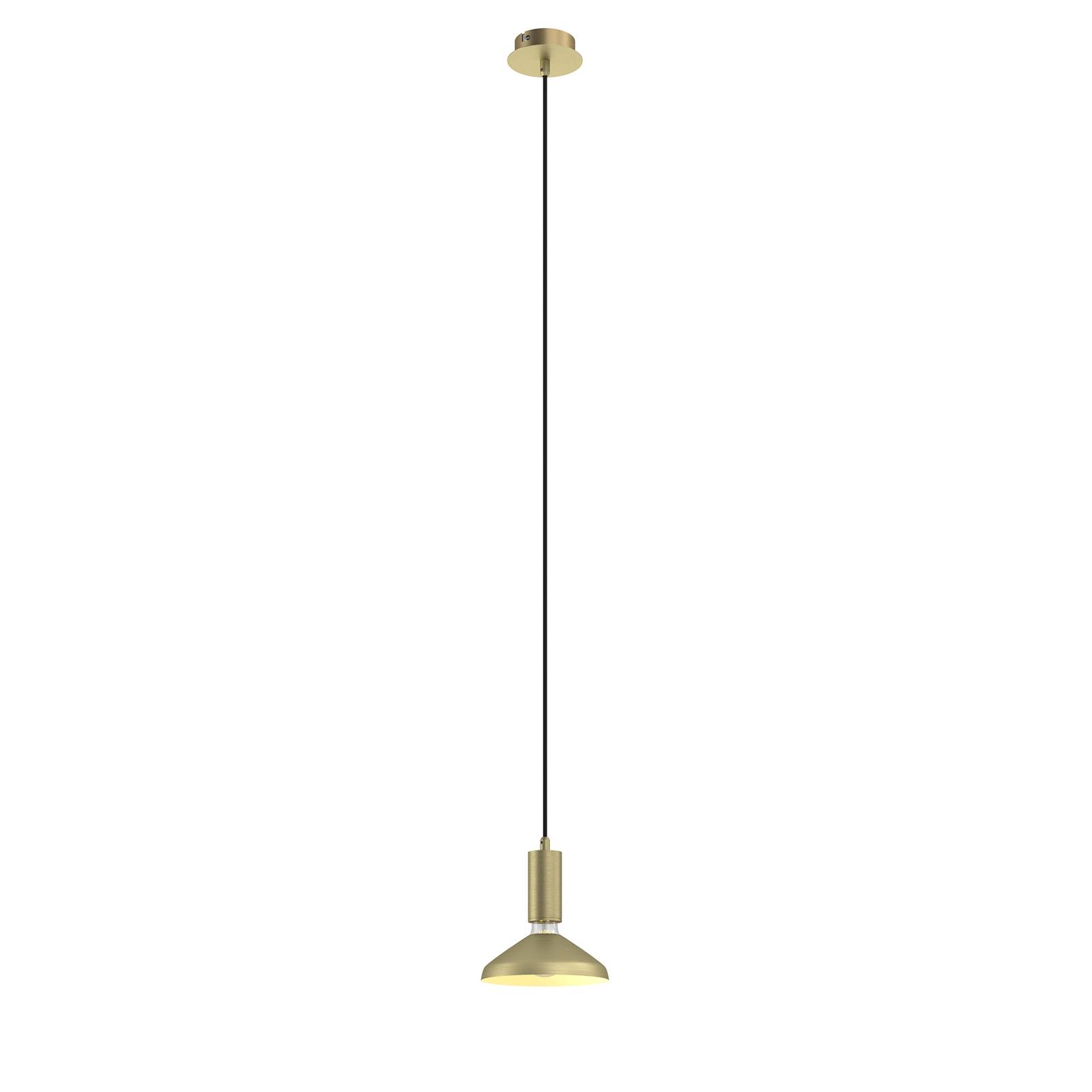 Arcchio Jaika pendant lamp, one-bulb, brass, for Living / Dining Room, aluminium, metal, E27, 60 W