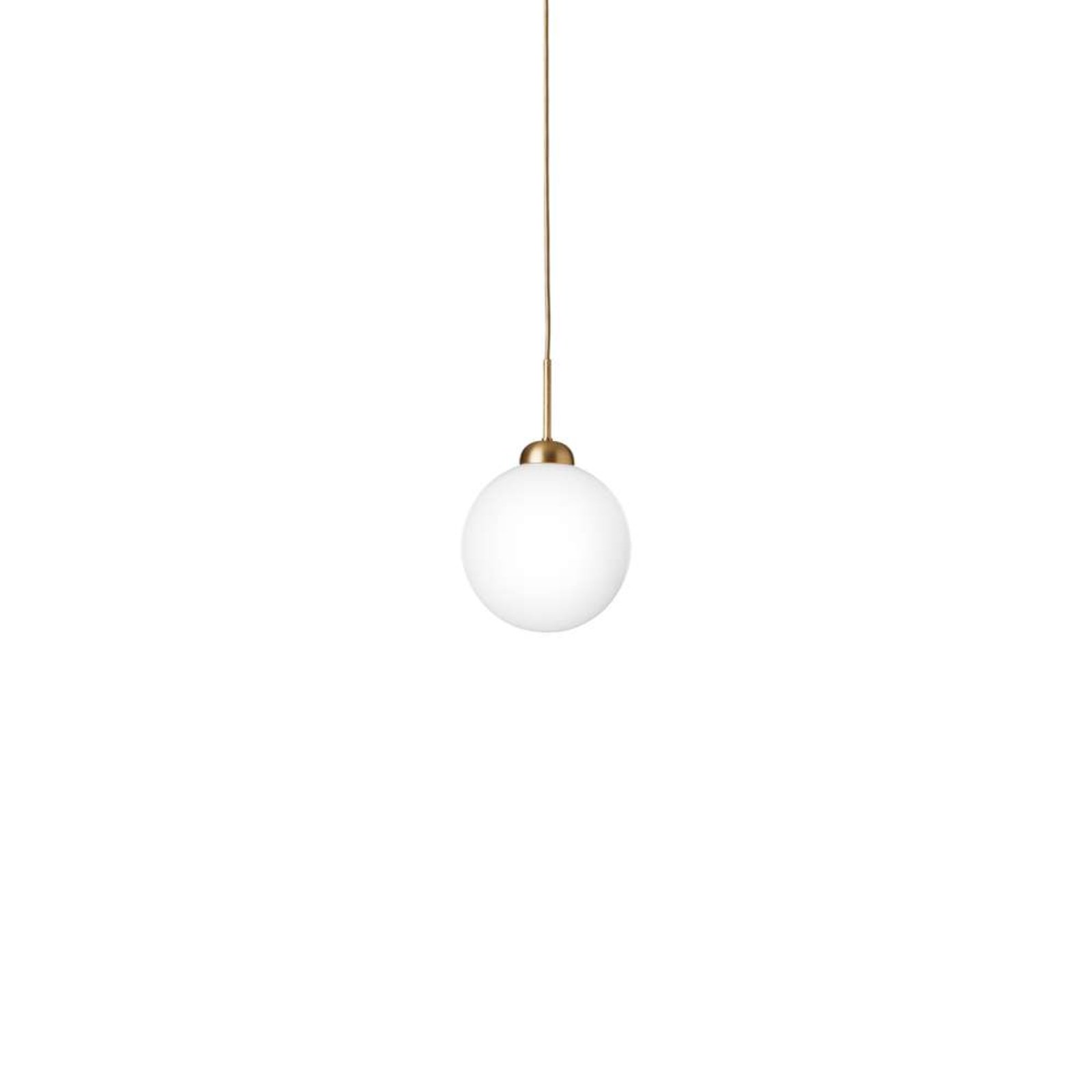 Apiales 1 Závěsné Světlo Large Brushed Brass/Opal - Nuura