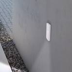 Candeeiro de parede exterior LED E187, plano, branco