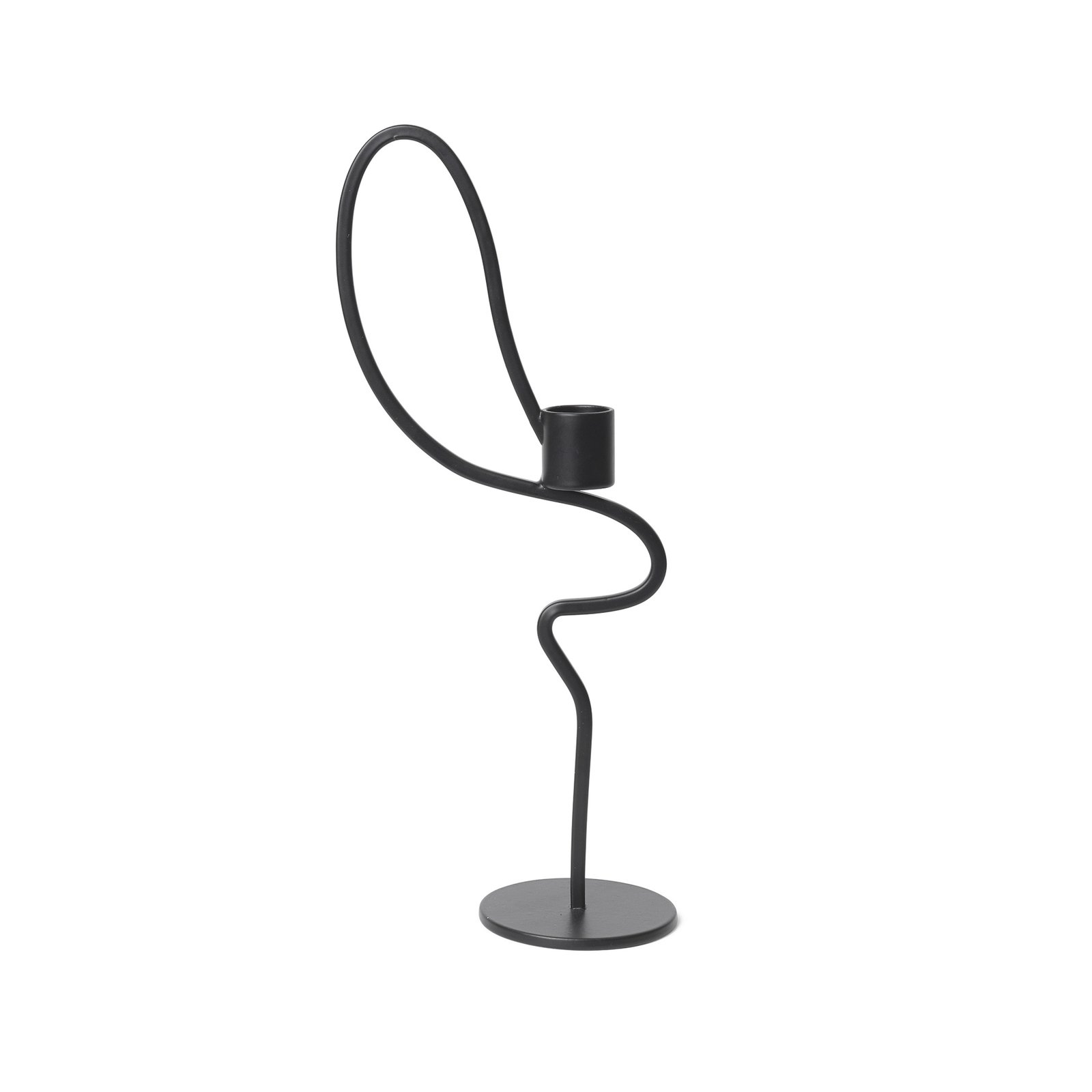 Valse Ljusstake High Black - Ferm Living