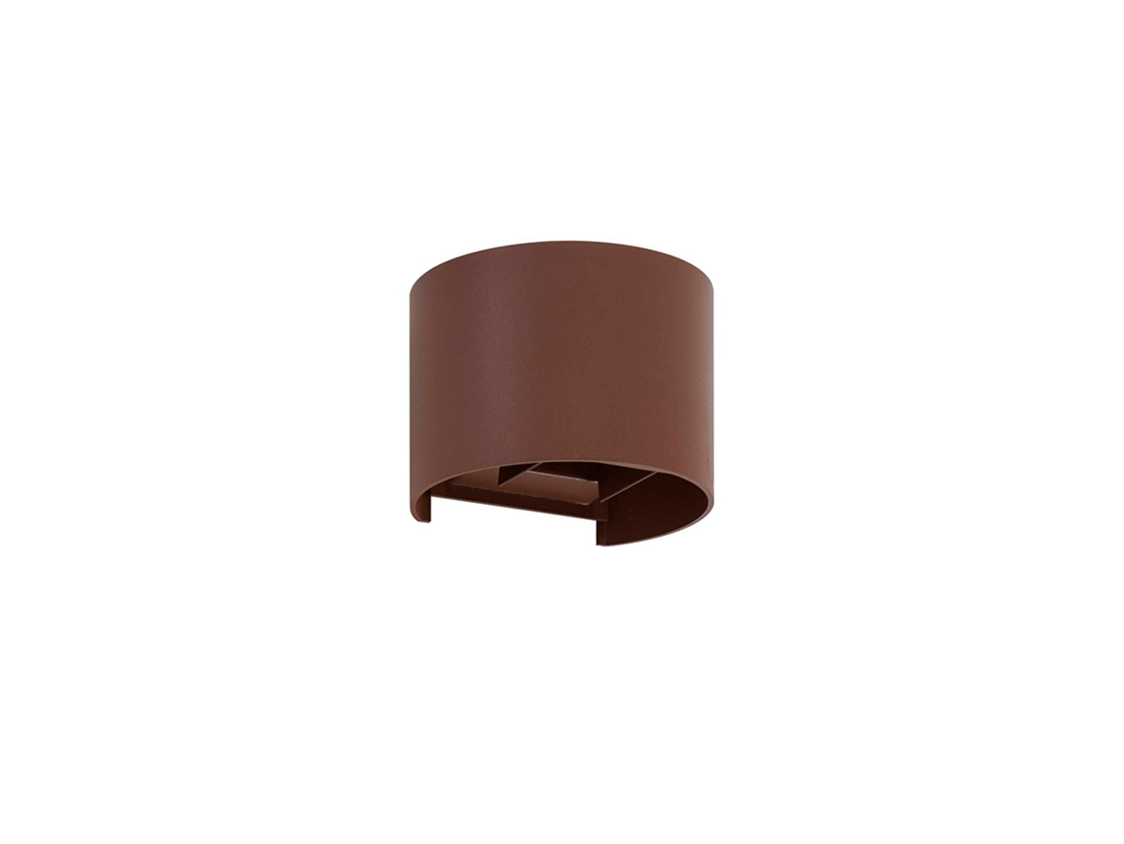 Nivar Round LED Outdoor Wall Lamp Rust Brown - Lindby