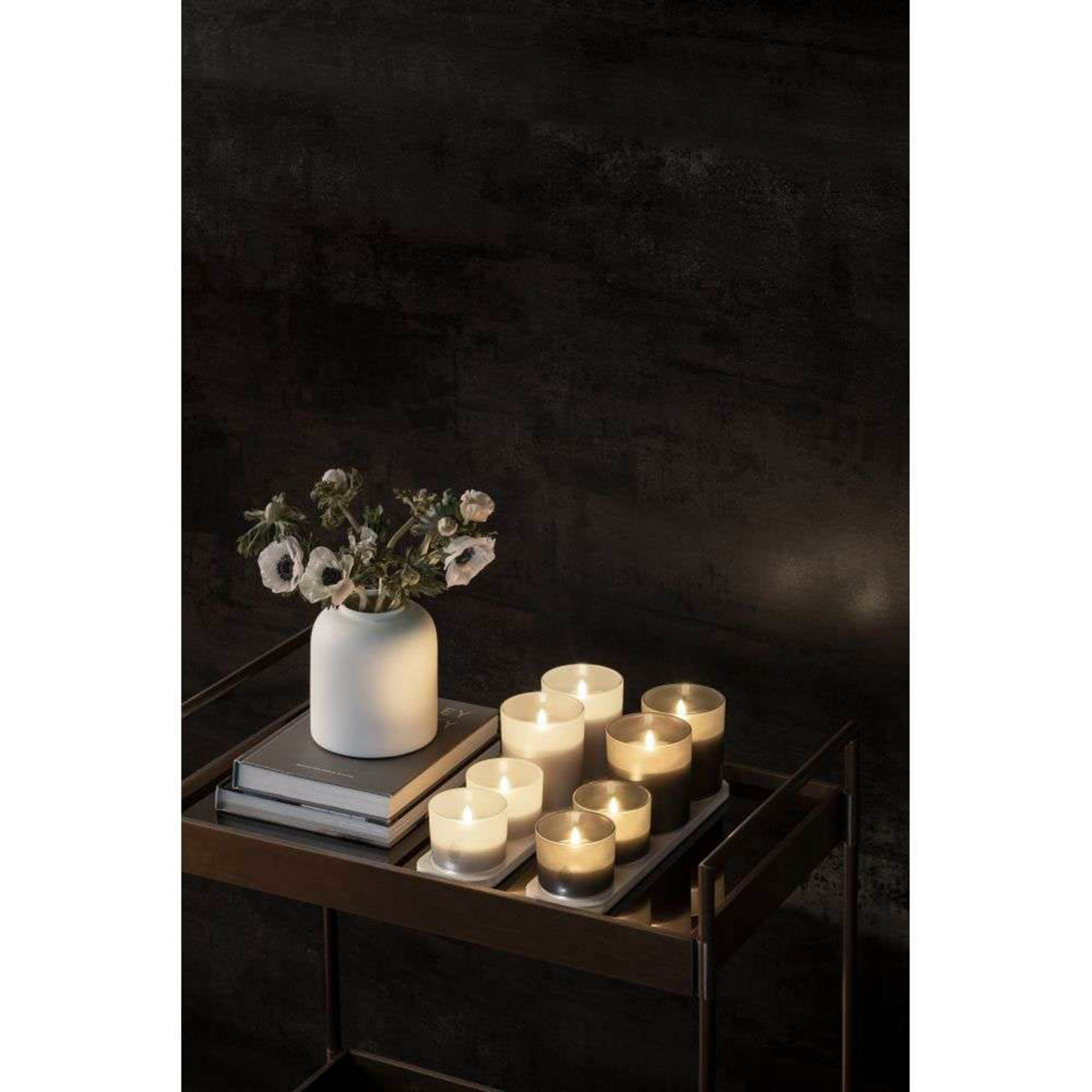 Glas Laddningsbara LED Ljus 9,2x10,2 Vanilla - Uyuni Lighting