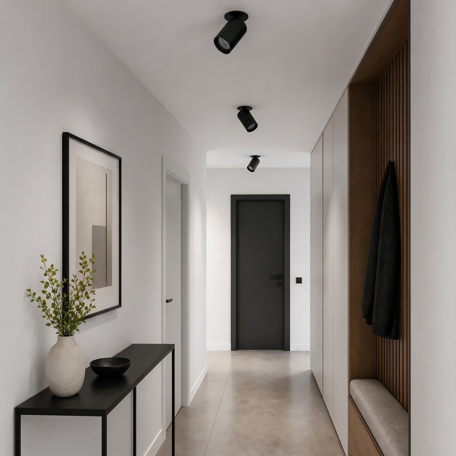 SpotOn Semi – drejelig spotlampe til delvis indbygning, sort – Antidark SpotOn Semi – drejelig spotlampe til delvis indbygning, sort – Antidark