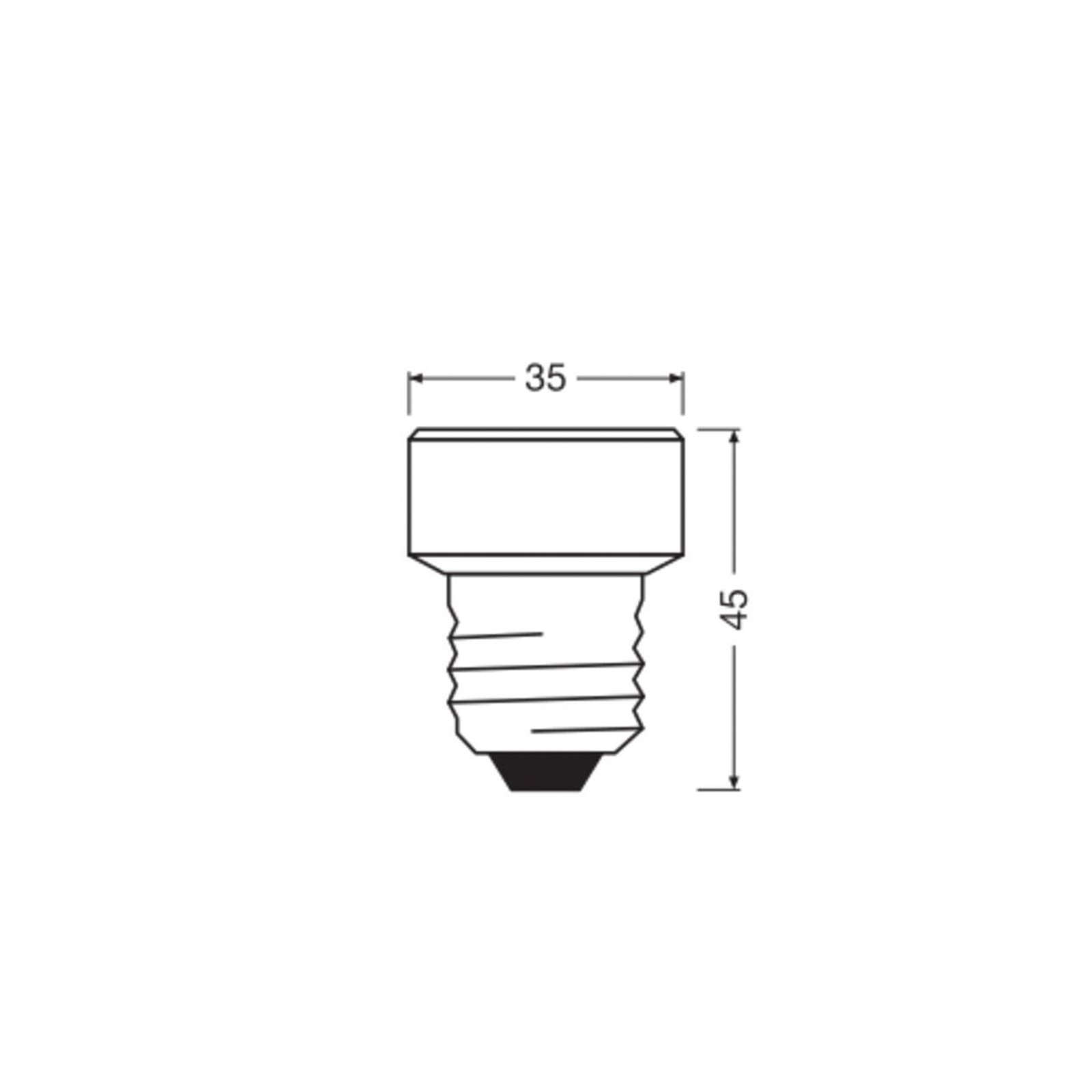 OSRAM LED Star Flat E27 3.5W 2,700K 3-step dimmable interchangeable ring