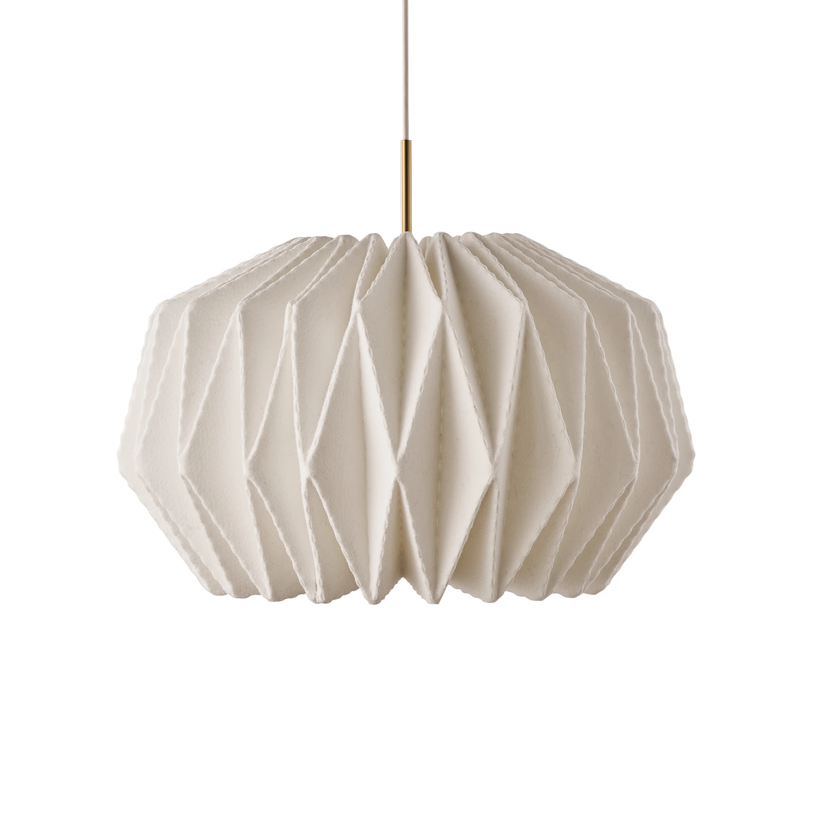 LE KLINT Hängeleuchte Softly Pleated I, Ø 62 cm, weiß, Filz