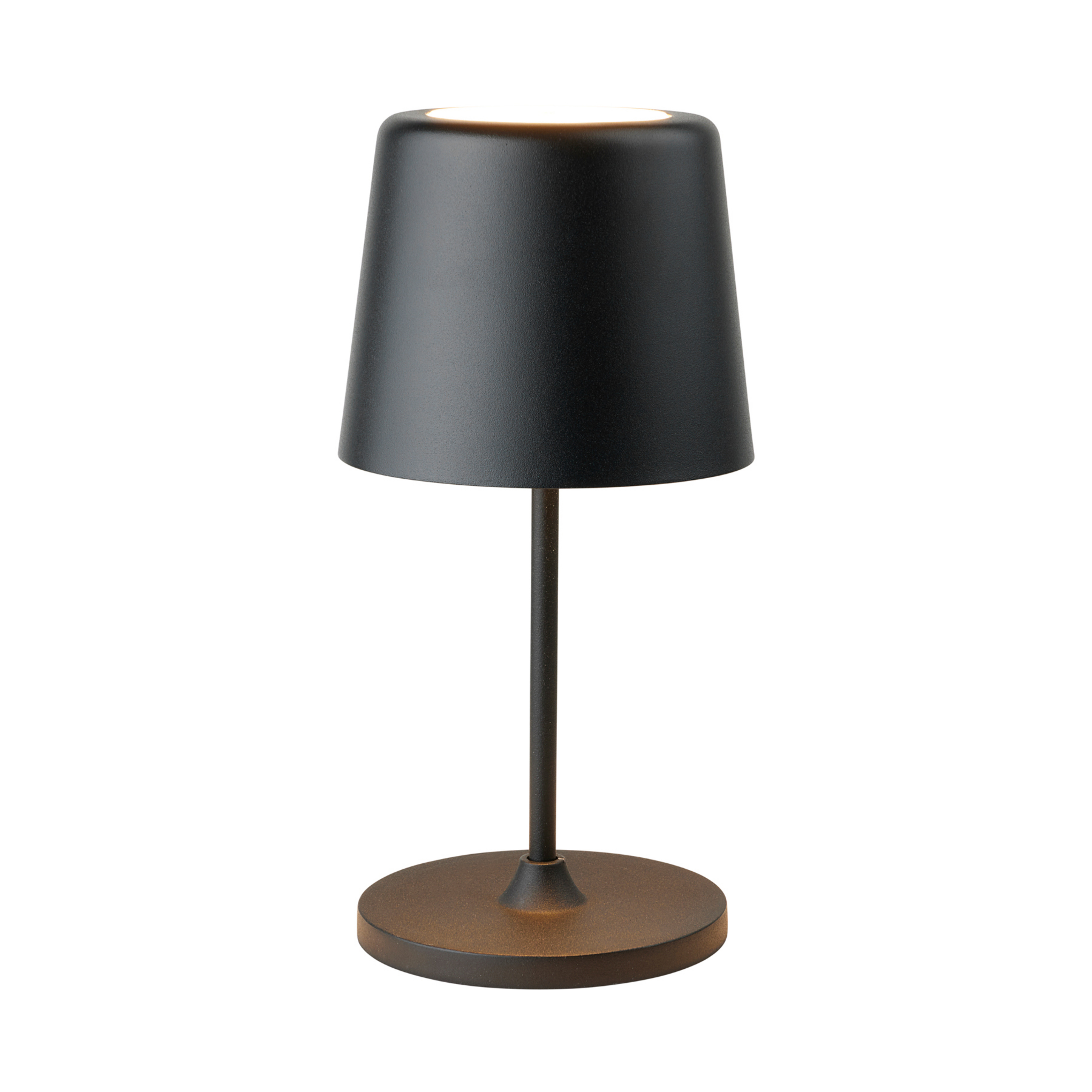 LUMEN LED-bordlampe med batteri, svart, 23 cm, IP44 – Halo Design
