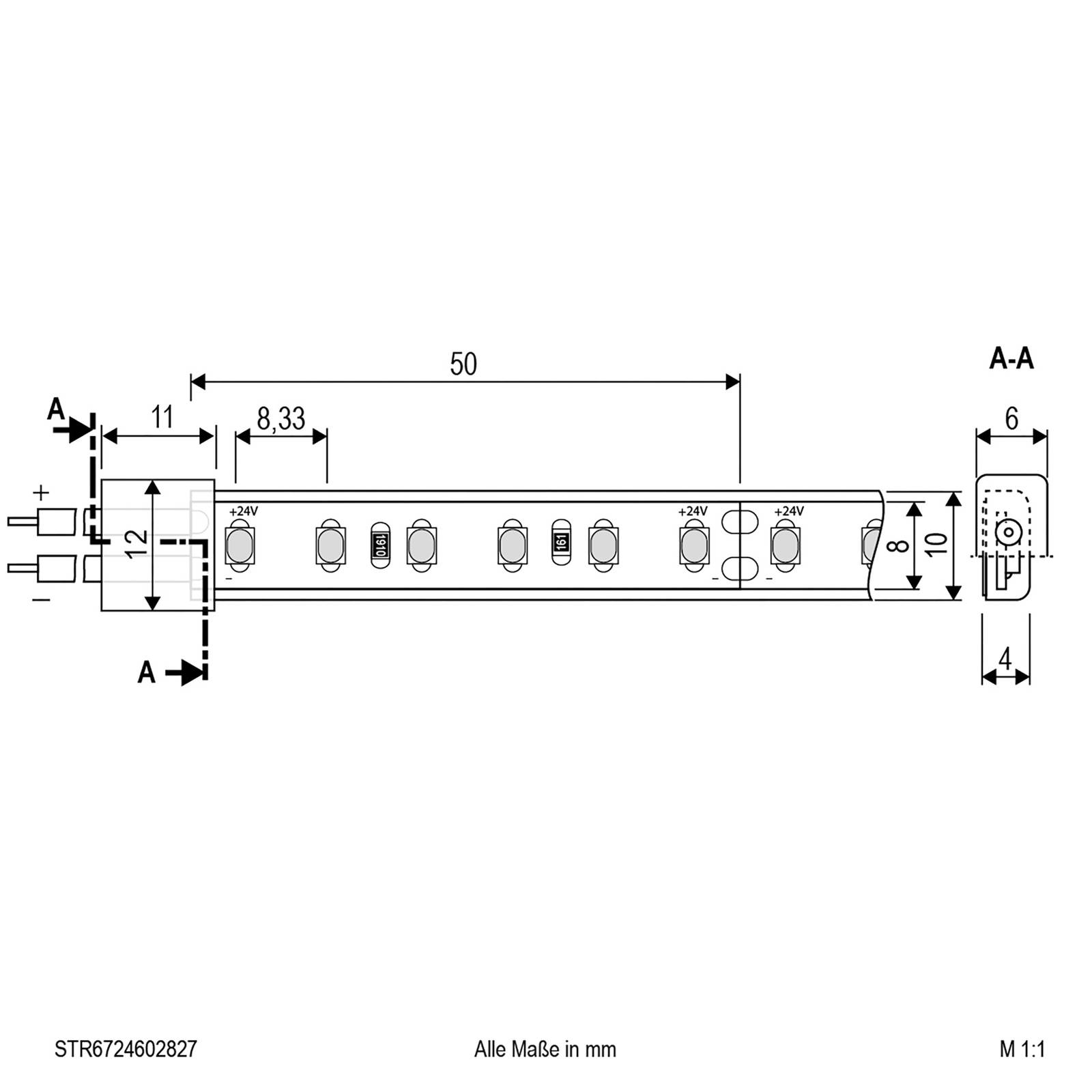 EVN STR6724 LED-Strip IP67 5m 48W 2.700K günstig online kaufen