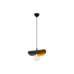 Candeeiro suspenso Sivani MR-830 1 lâmpada preto/dourado