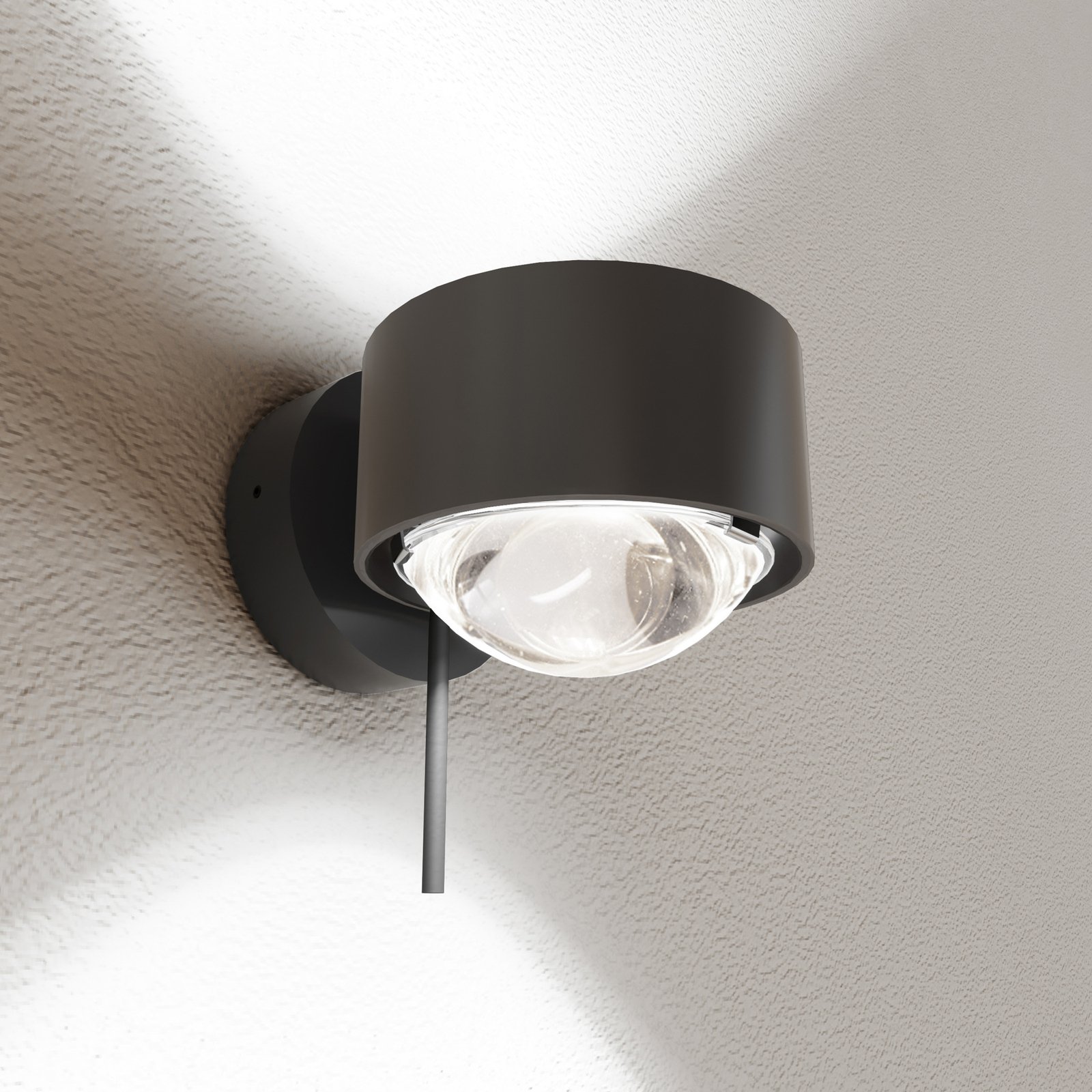 Puk! 80 Wall Avantgarde LED spot HV 2 x lens clear