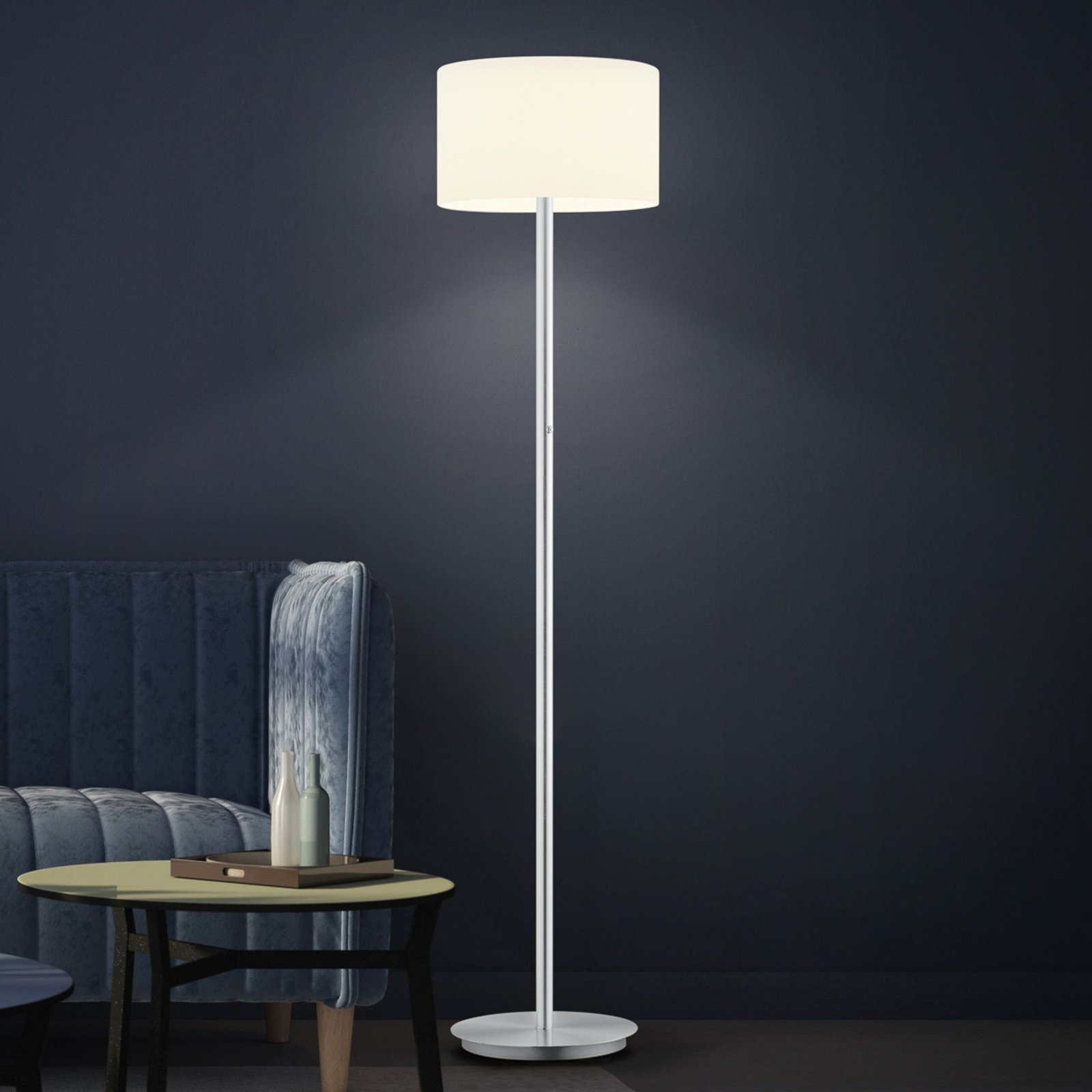 BANKAMP Grazia piantana LED, nichel