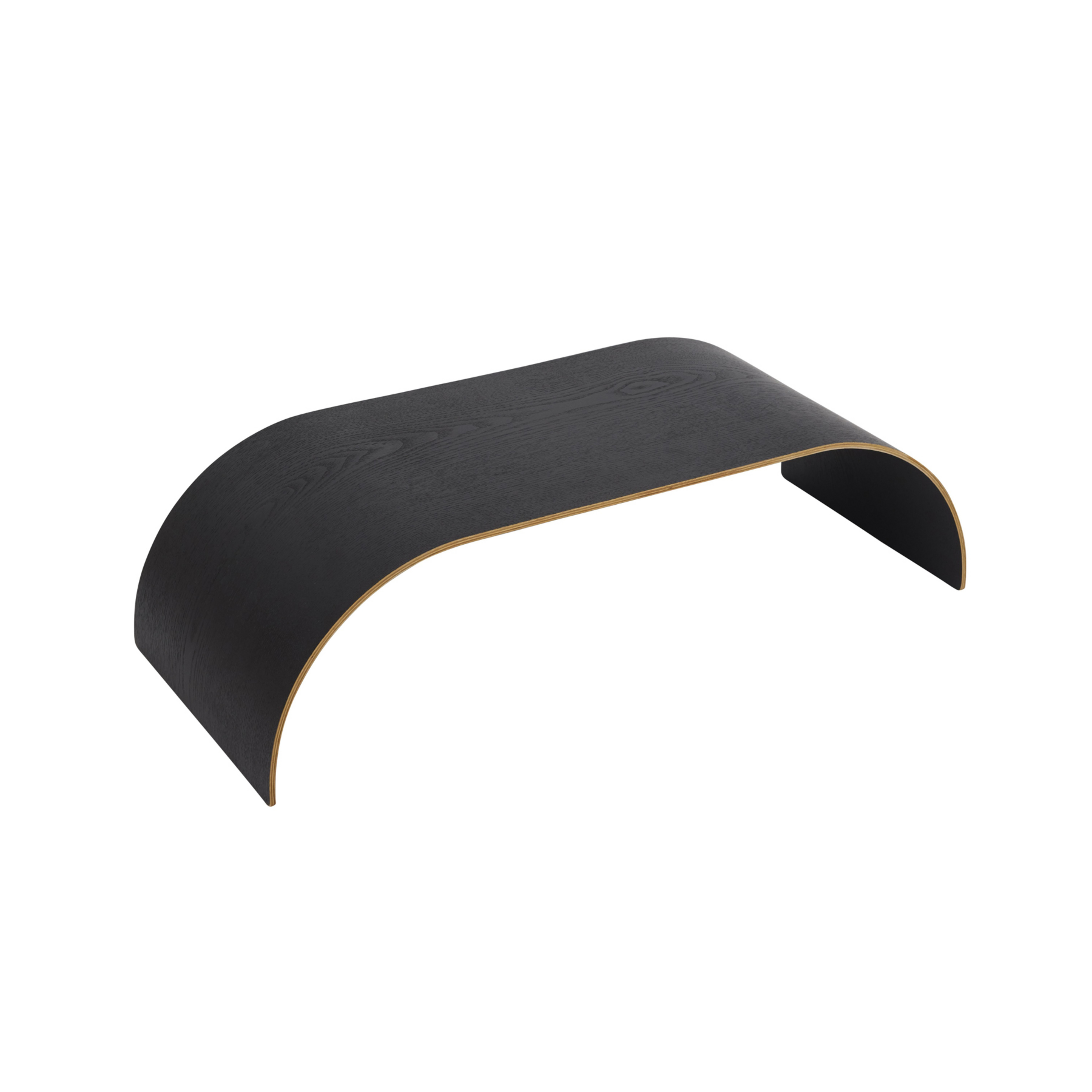 Curva Holz Tablett für Regal L62,2xW25,3xH16 Schwarz - AYTM