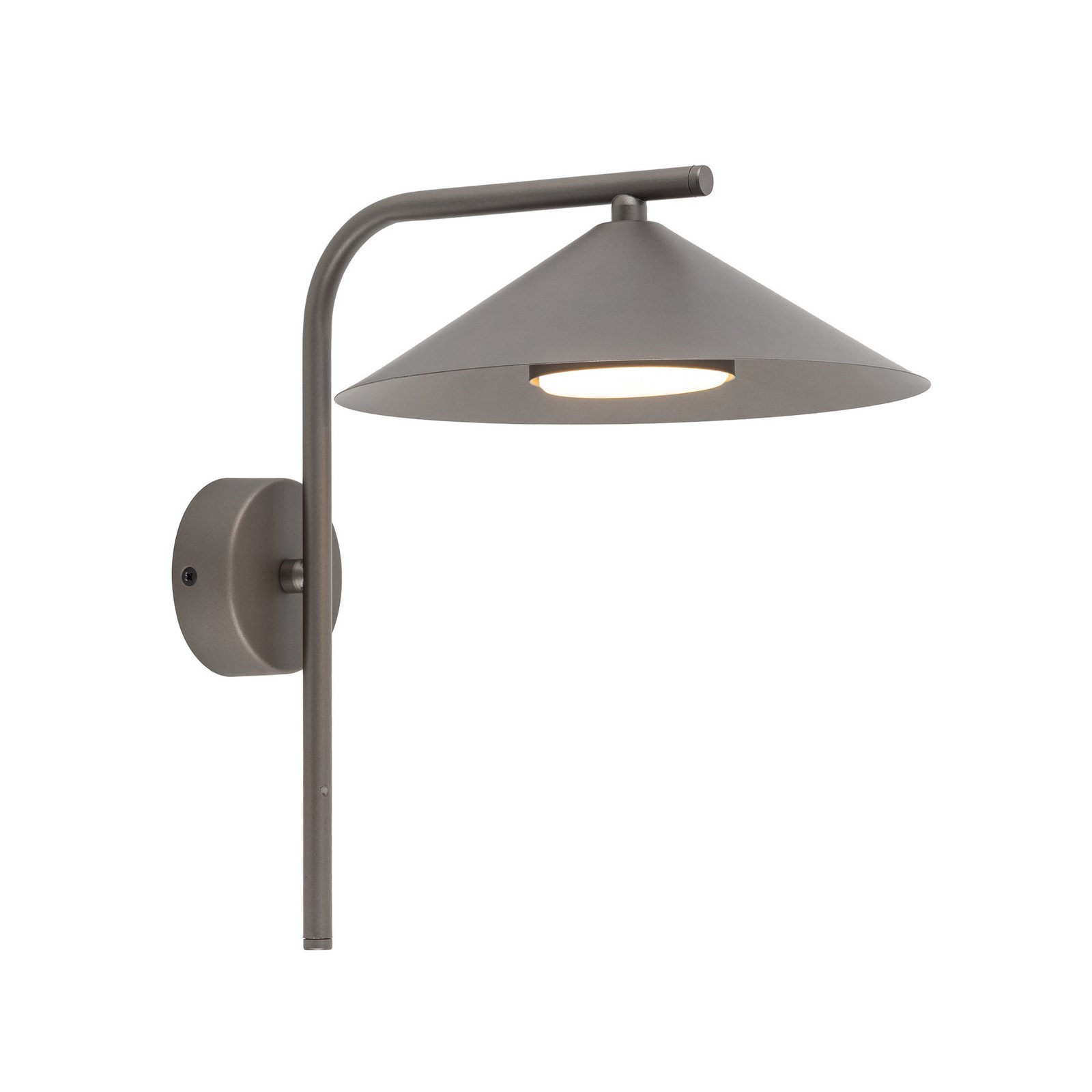 Zidna svjetiljka Lume, smeđa, metalna, visina 30,5 cm