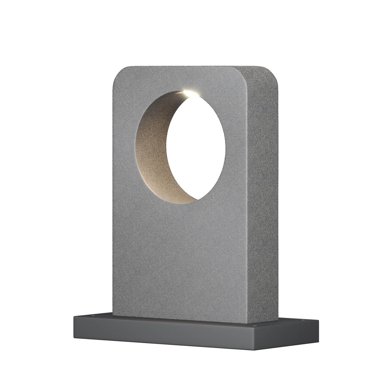 LED-Wegeleuchte BETONE, Höhe 49 cm, grau, Zement, IP65