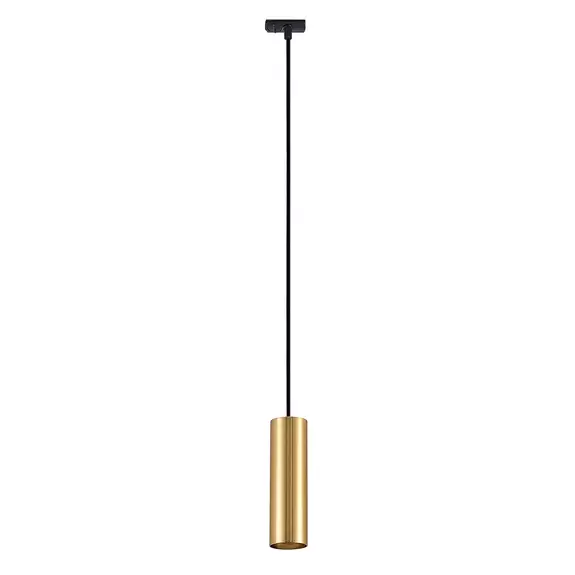 Lampenwelt Lindby Pendellampe Linaro, 20 cm, gold, 1-Phasen, Ø 6 cm