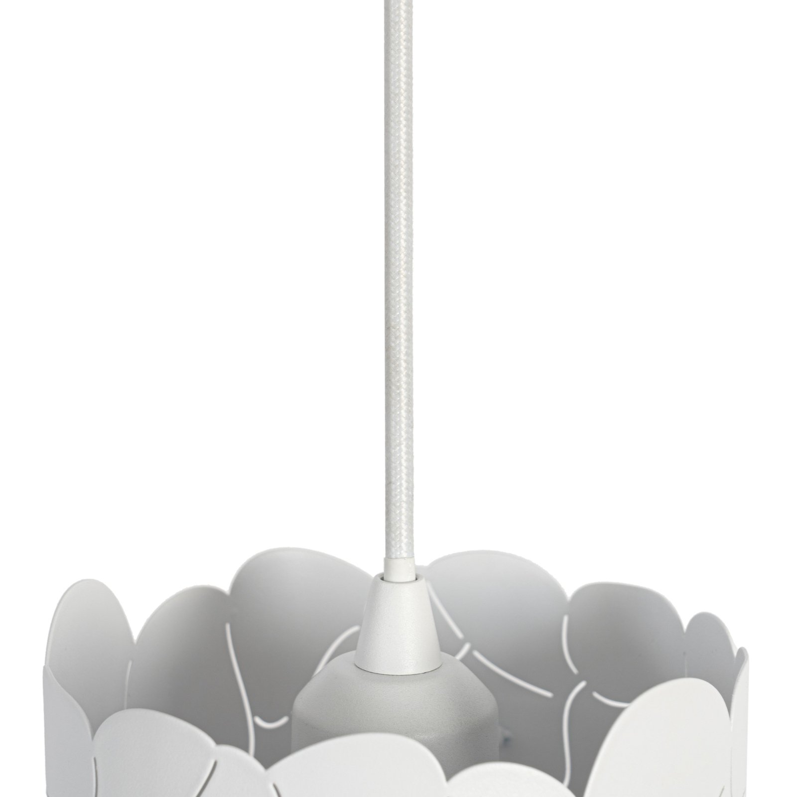 Lindby suspension Aralena, blanc, 3 lampes, métal