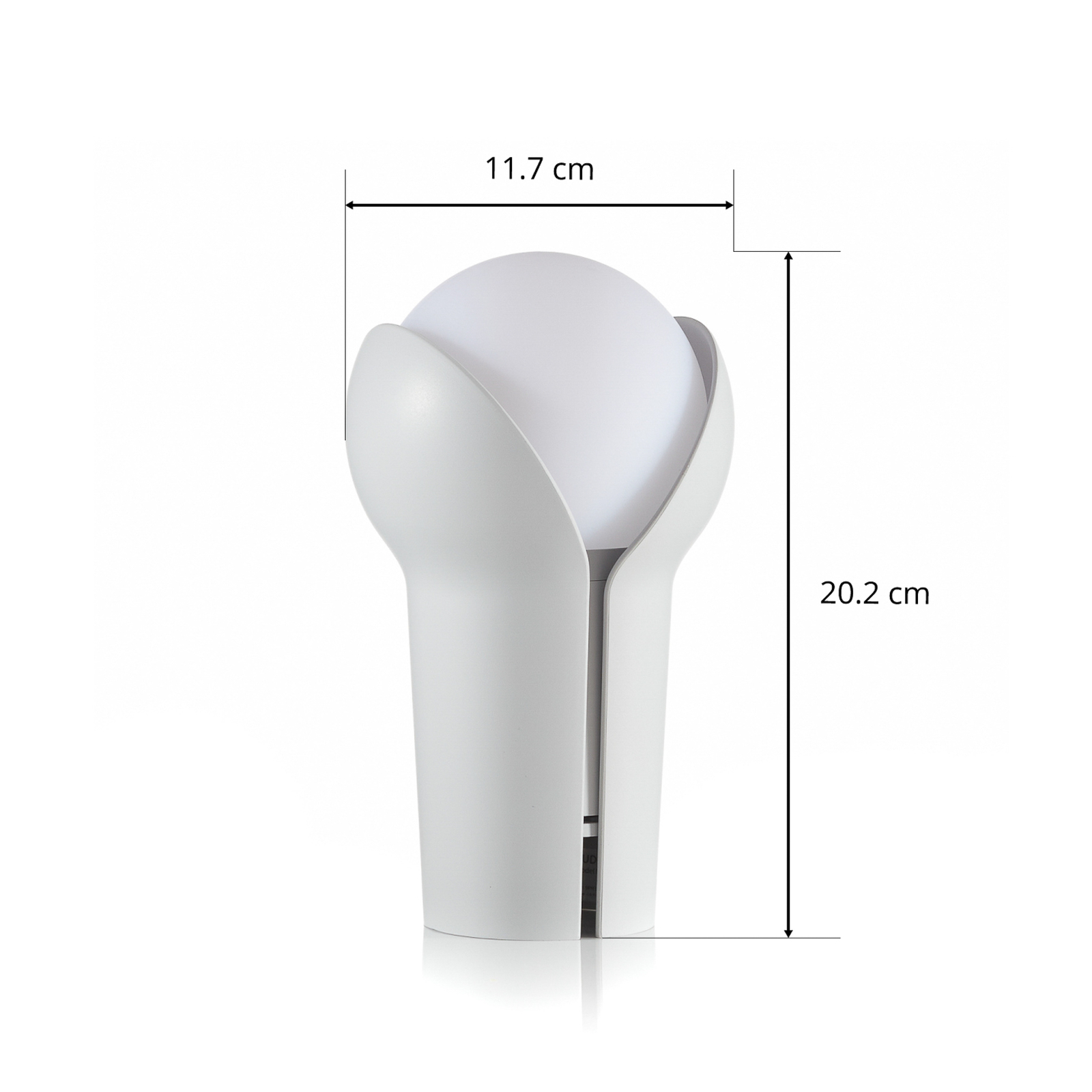 Innermost Bud LED stolní lampa, přenosná, Ash