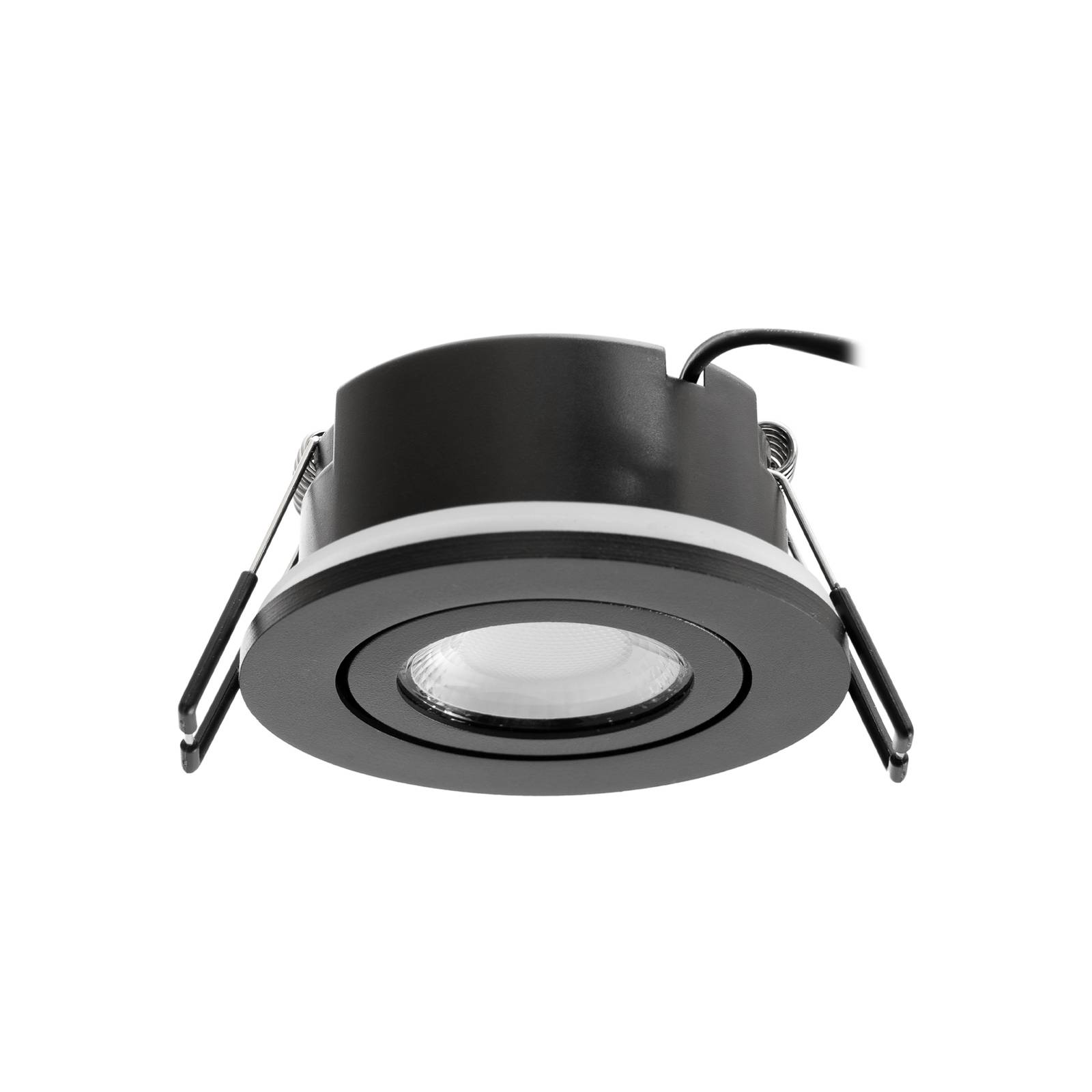 Arcchio LED downlight Eliar okrągły czarny CCT obrotowy