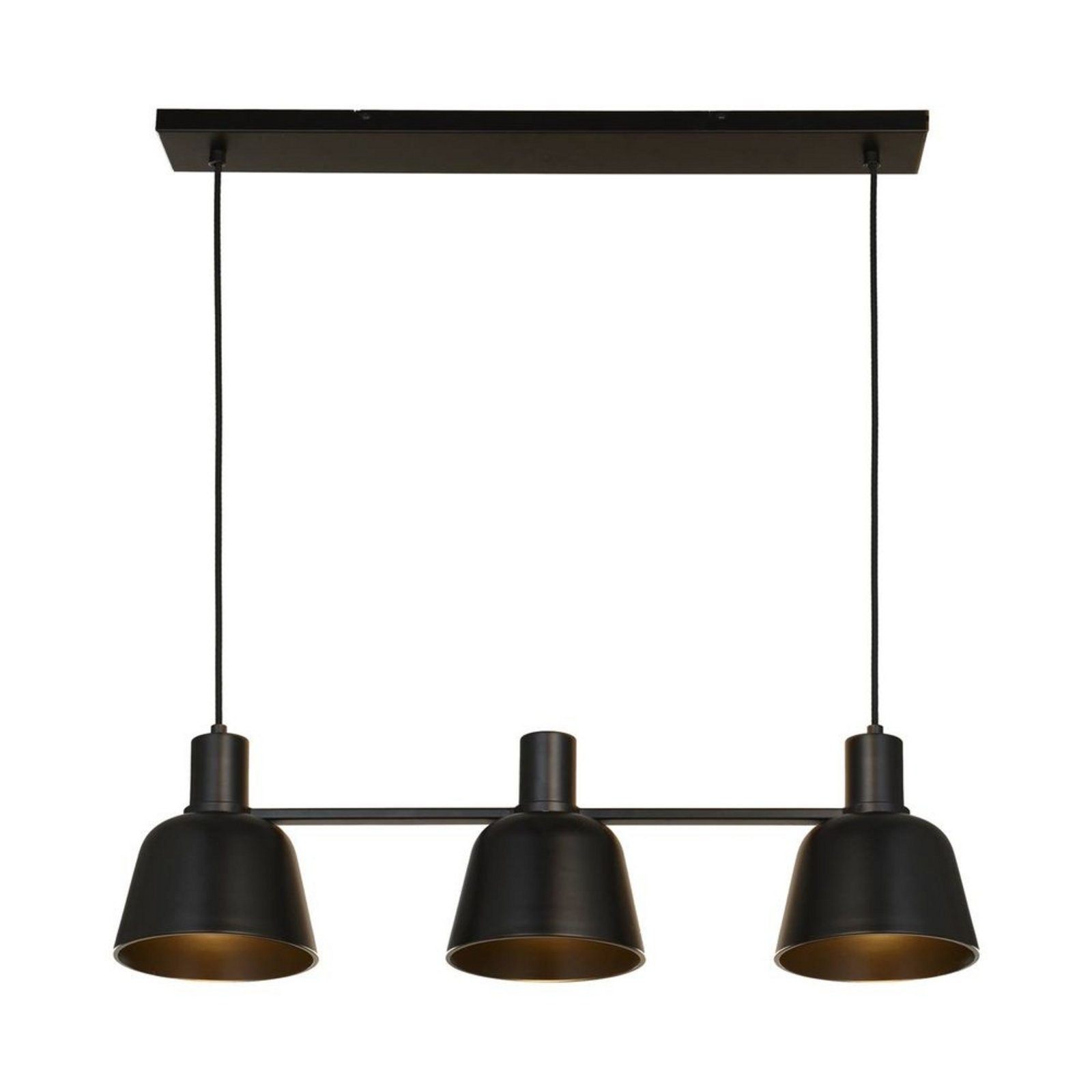 Servan 3 Závěsná Lampa Black - Lucande