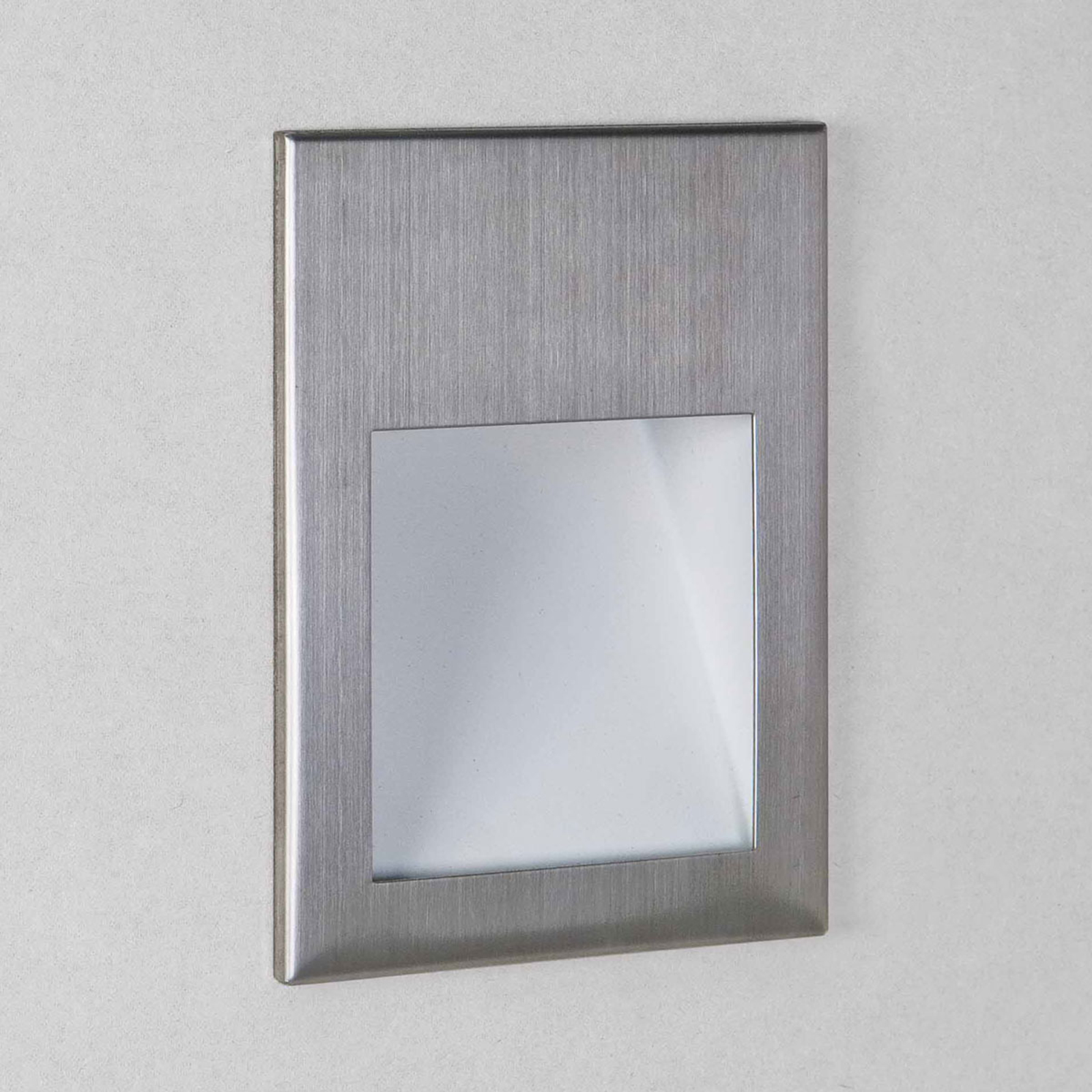 Astro Borgo 90 innfelt vegglampe, b?rstet st?l - dimbar - innfelte vegglampe - moderne downlight - vegglys Baderom - metall