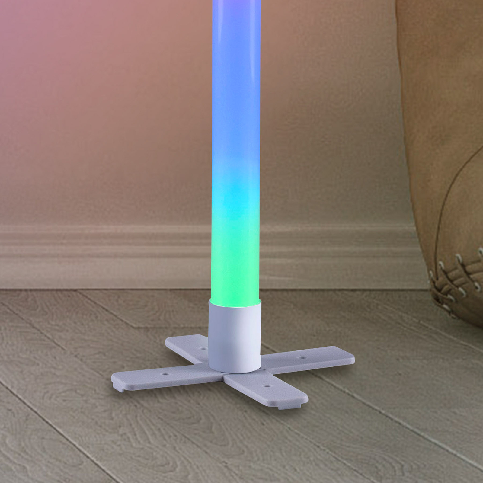 Candeeiro de pé LED Ringo, RGB com 3 modos de sincronização de música