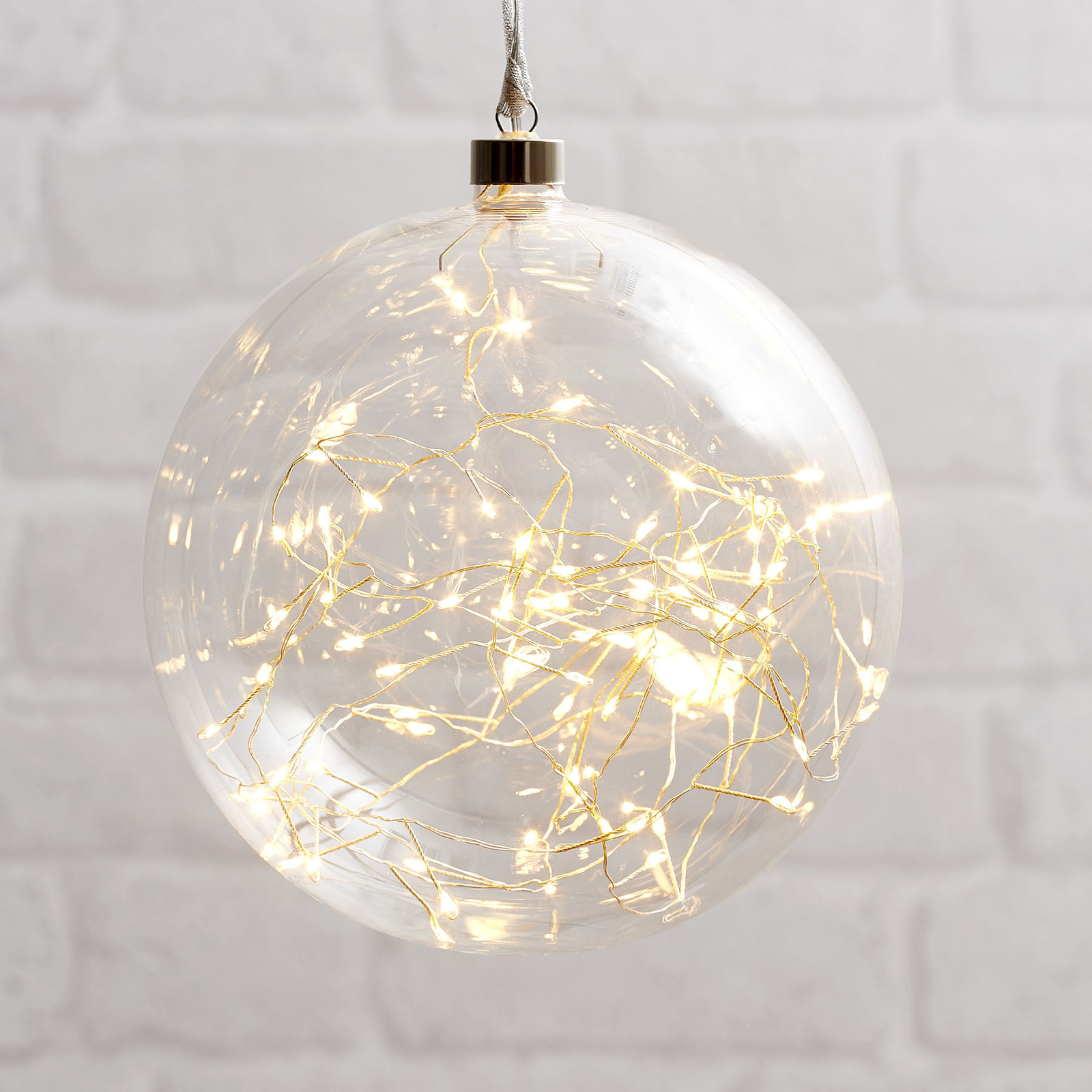 LED-Dekokugel Glow aus Glas, Ø 20 cm