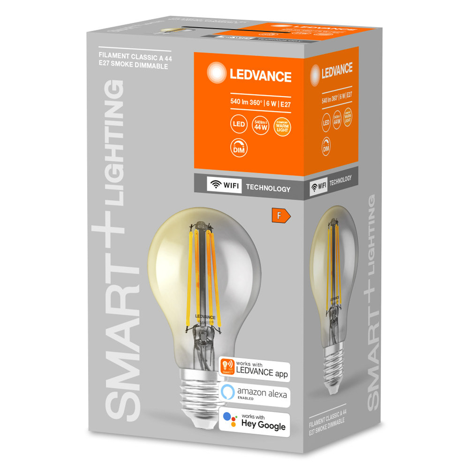 LEDVANCE SMART+WiFi Filament Classic 44 E27 6W 825