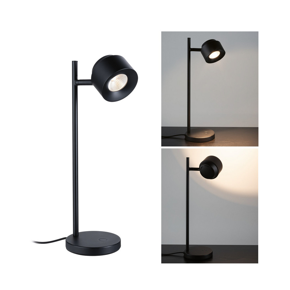 Paulmann Puric Pane Bordslampa L 3-step, svart från Paulmann