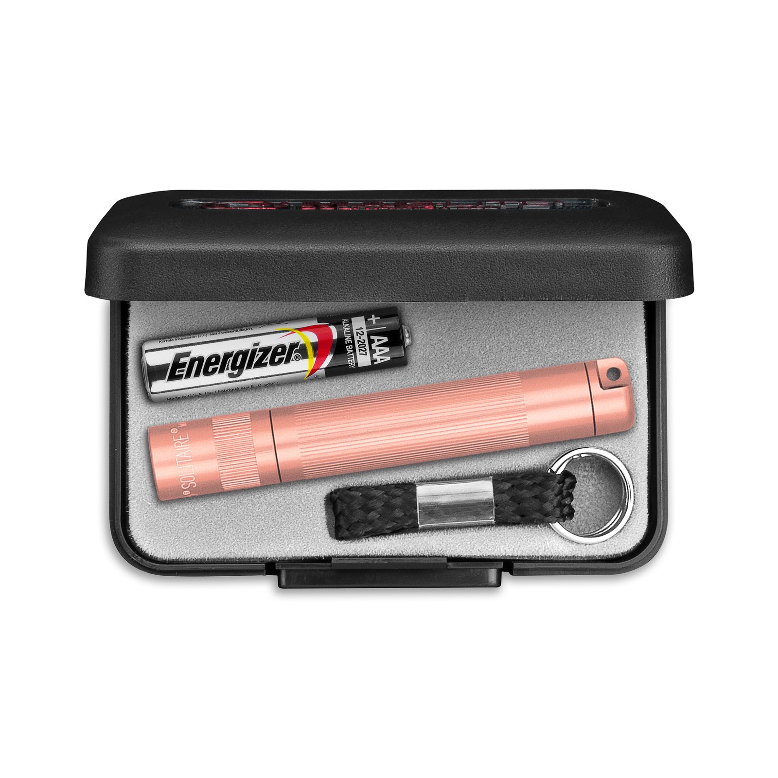 Maglite LED taskulamppu Solitaire, 1-kennoinen AAA, laatikko, rosé värinen
