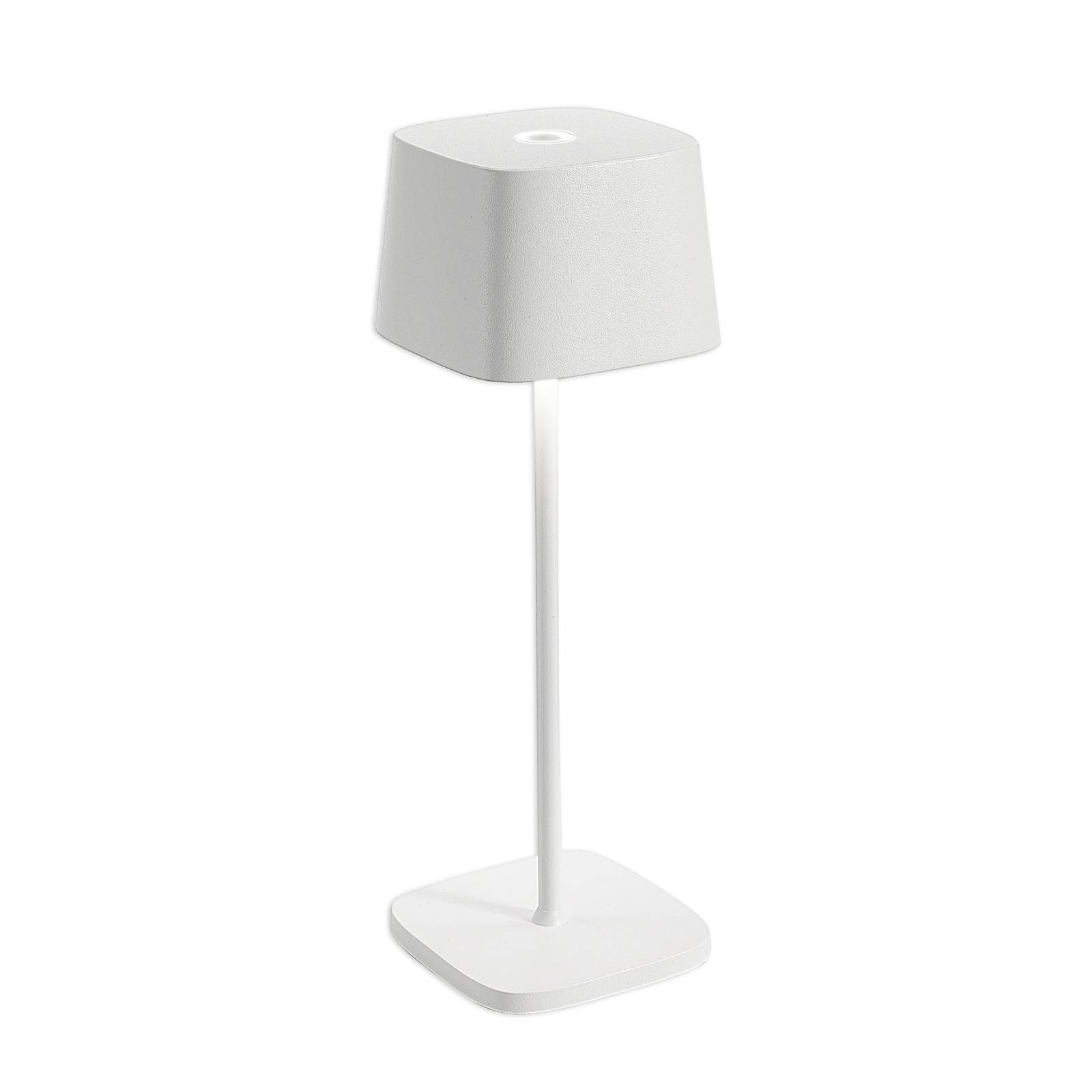 Zafferano Ofelia 3K Akku-Tischlampe IP65 weiß