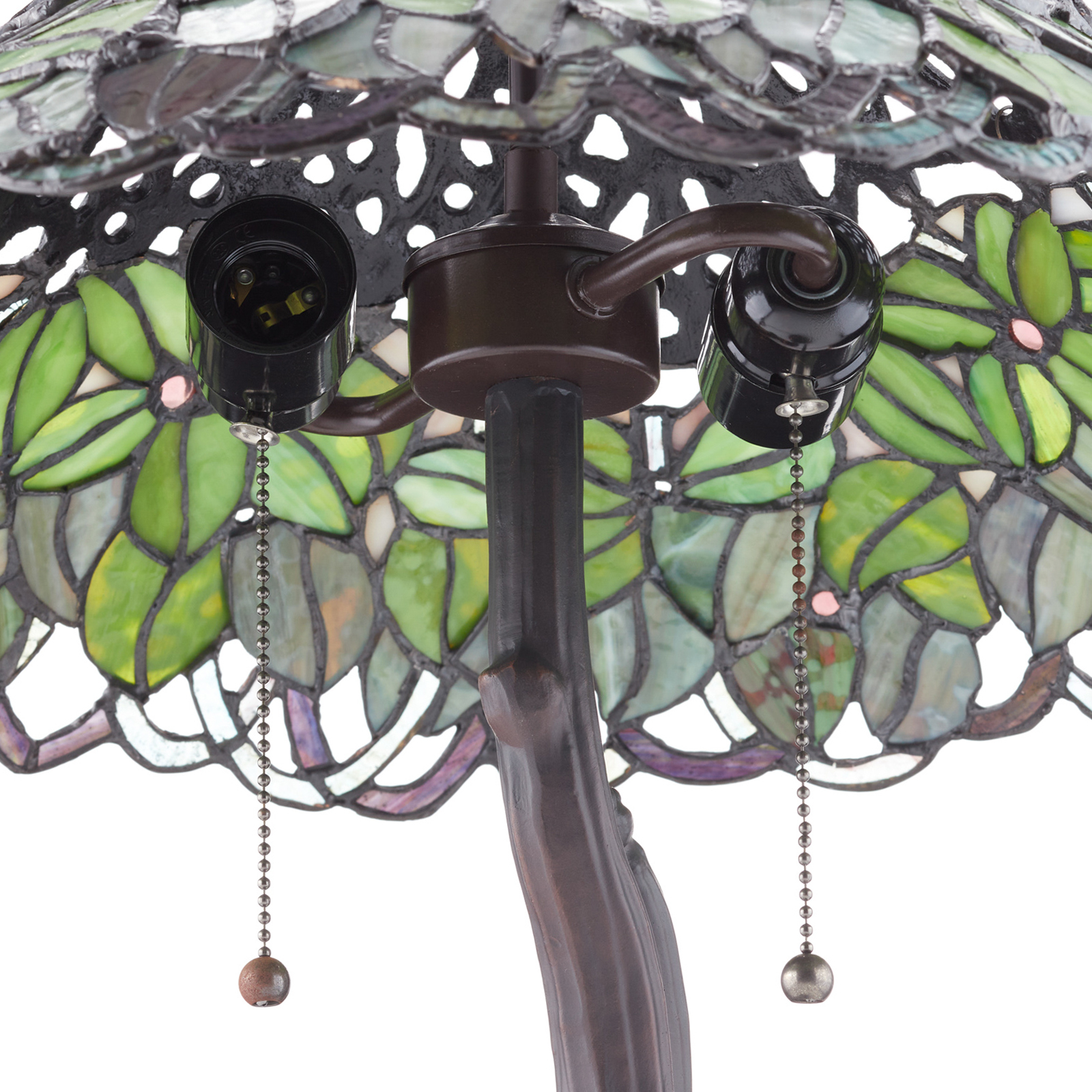 Lámpara de mesa Jamaica, estilo Tiffany