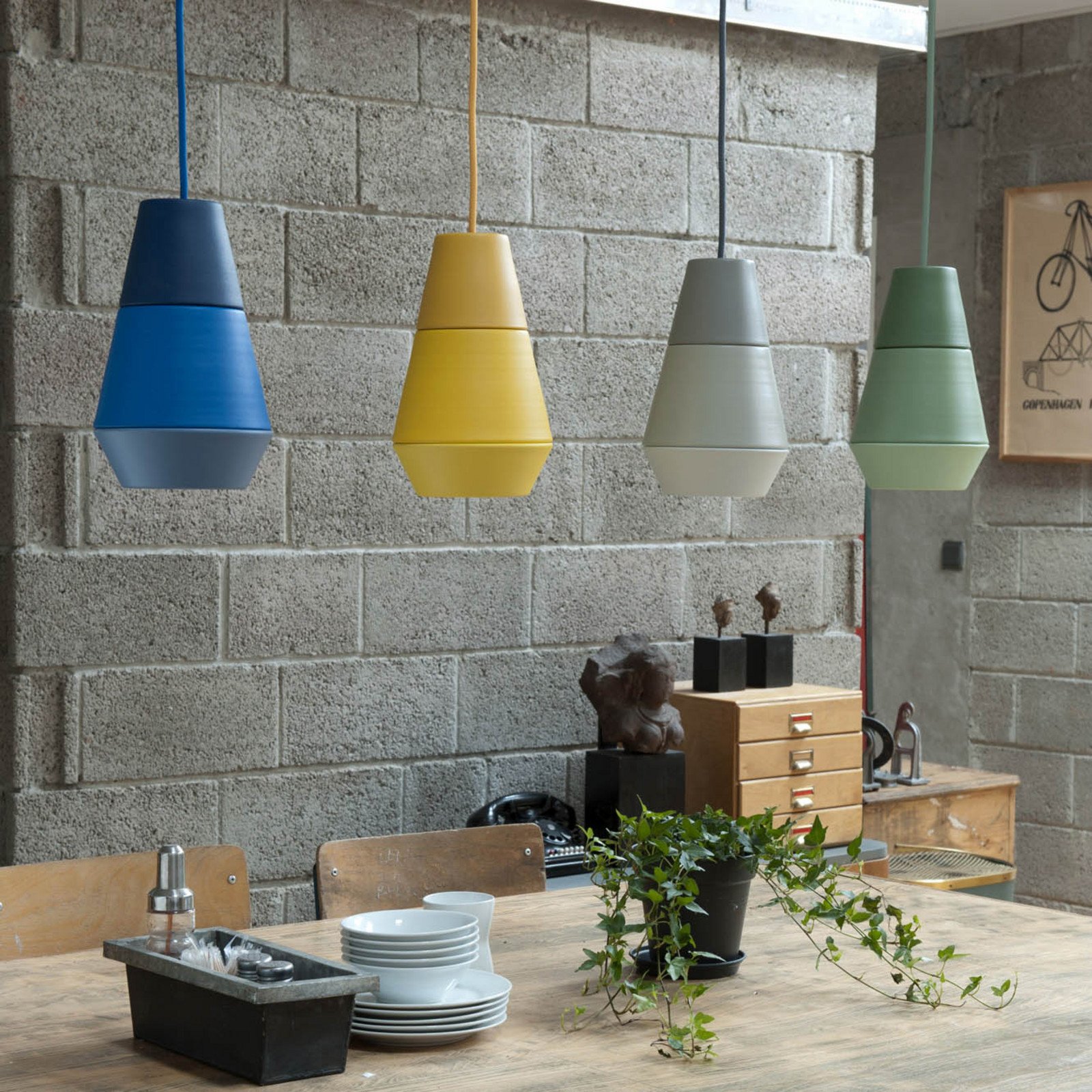 GRUPA Ili Ili La Lava lampă suspendată verde