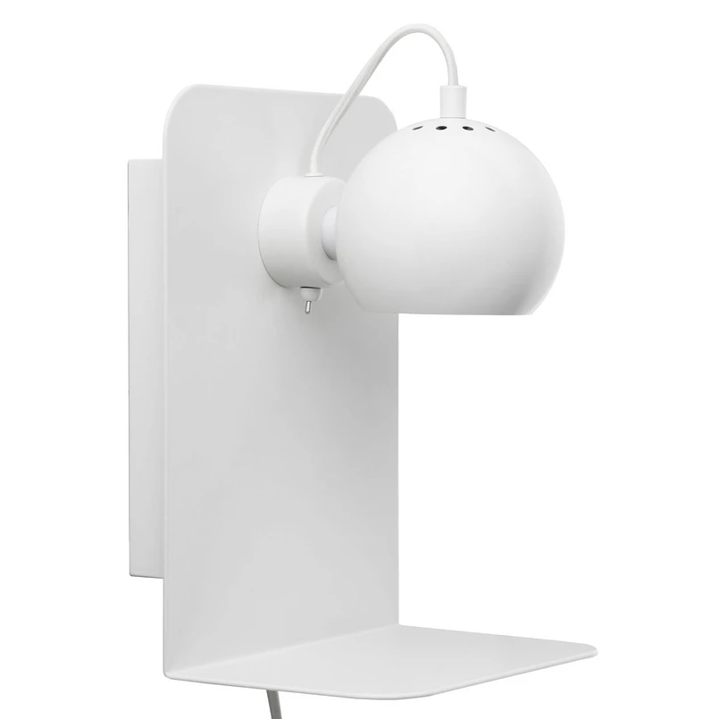 FRANDSEN - Ball Applique Murale avec USB Blanc Mat