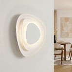 Lindby LED-seinävalaisin Delar, valkoinen, 25 x 25 cm, himmennettävä