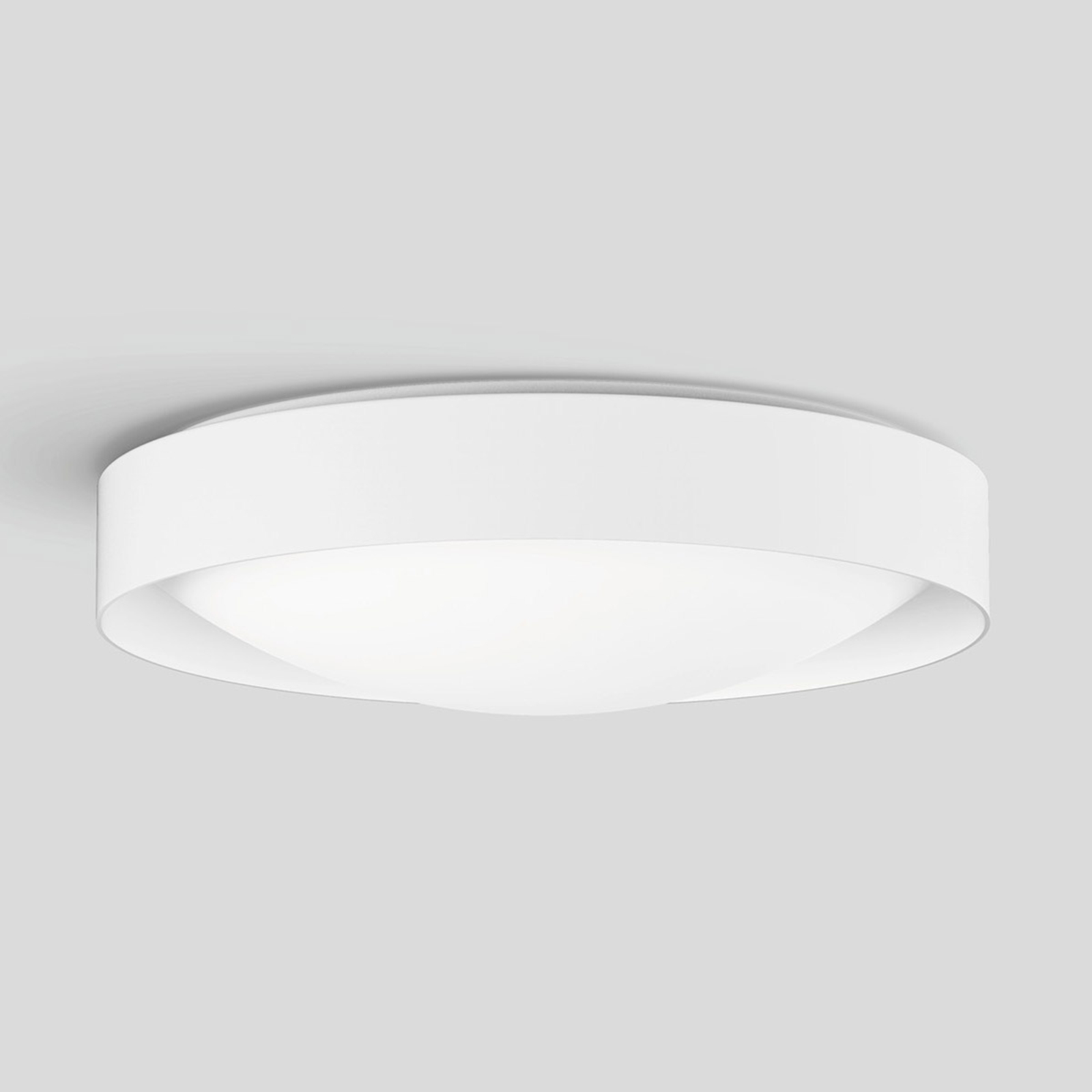 BEGA Studio Line lampa sufitowa Ø36cm biała/biała
