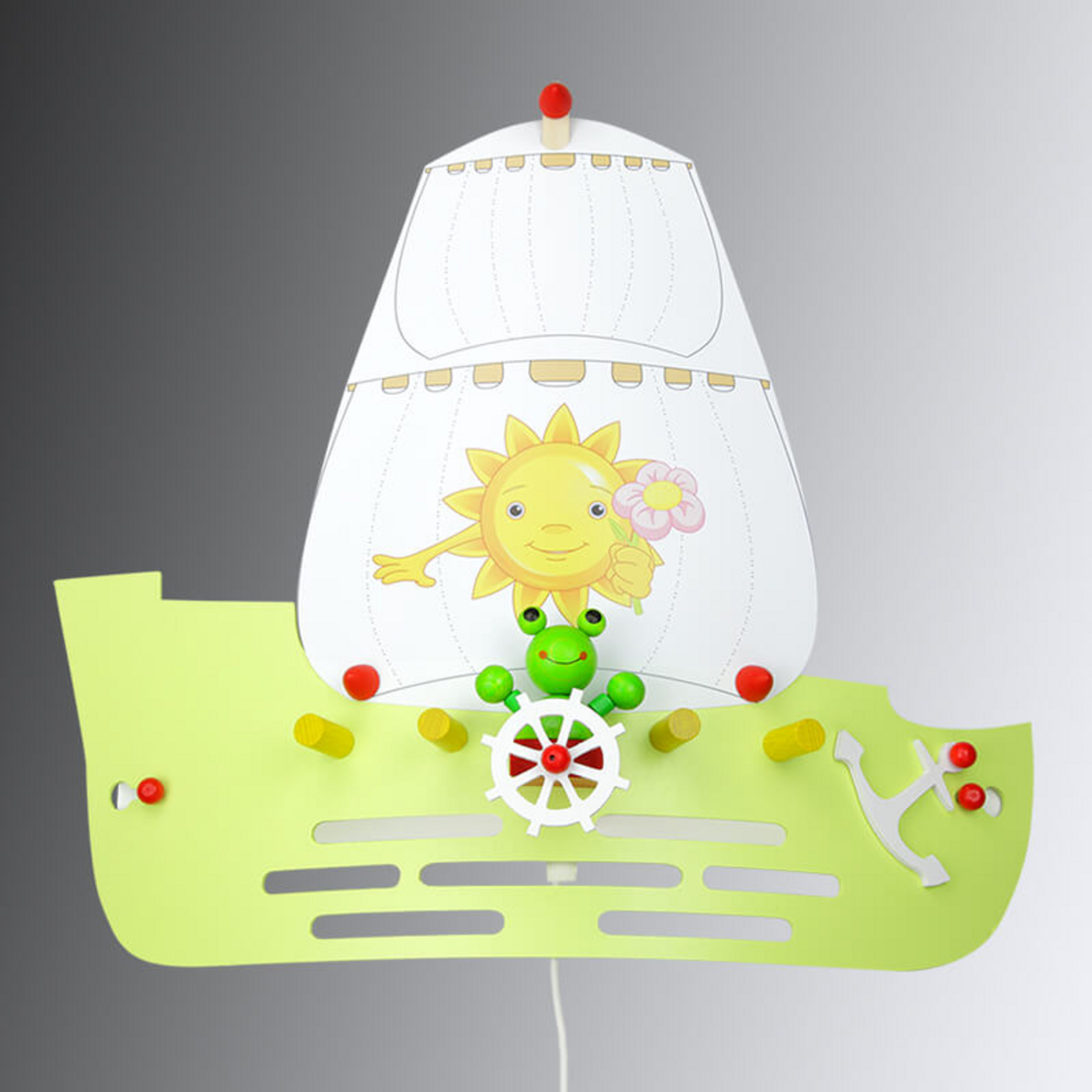 Applique Grenouille en forme de bateau à voile