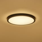 Calex Smart LED-Deckenlampe HALO Ø 30cm schwarz IP54 RGB CCT